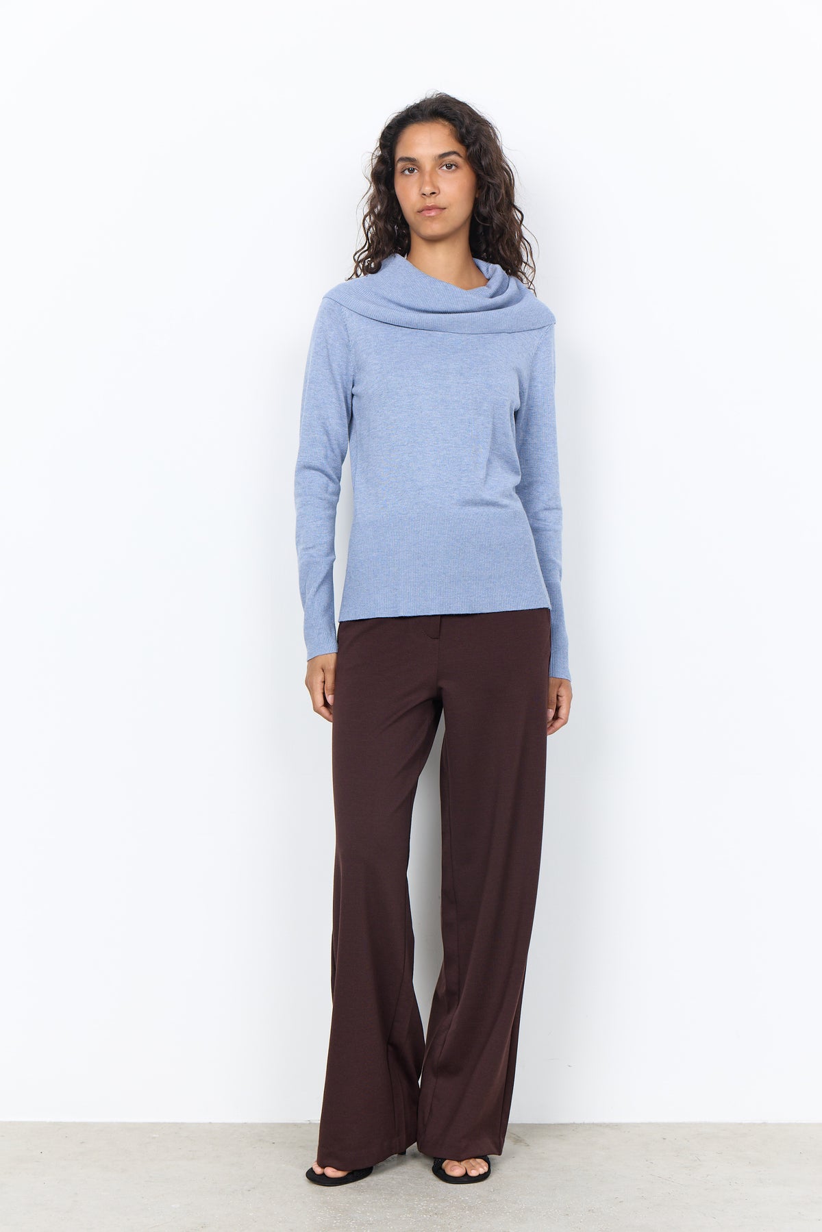 Soya Concepts Long Sleeve Cowl Neck Top - Style 5F32994