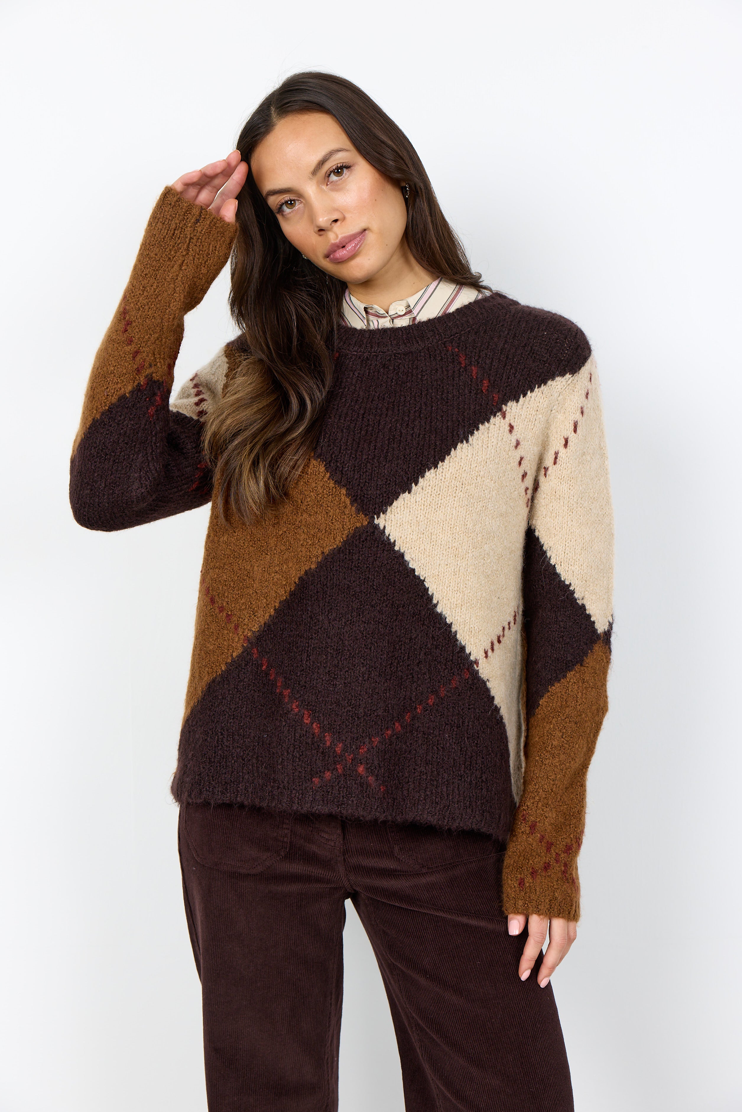 Soya Concepts  Argyle Sweater - Style 5F33865
