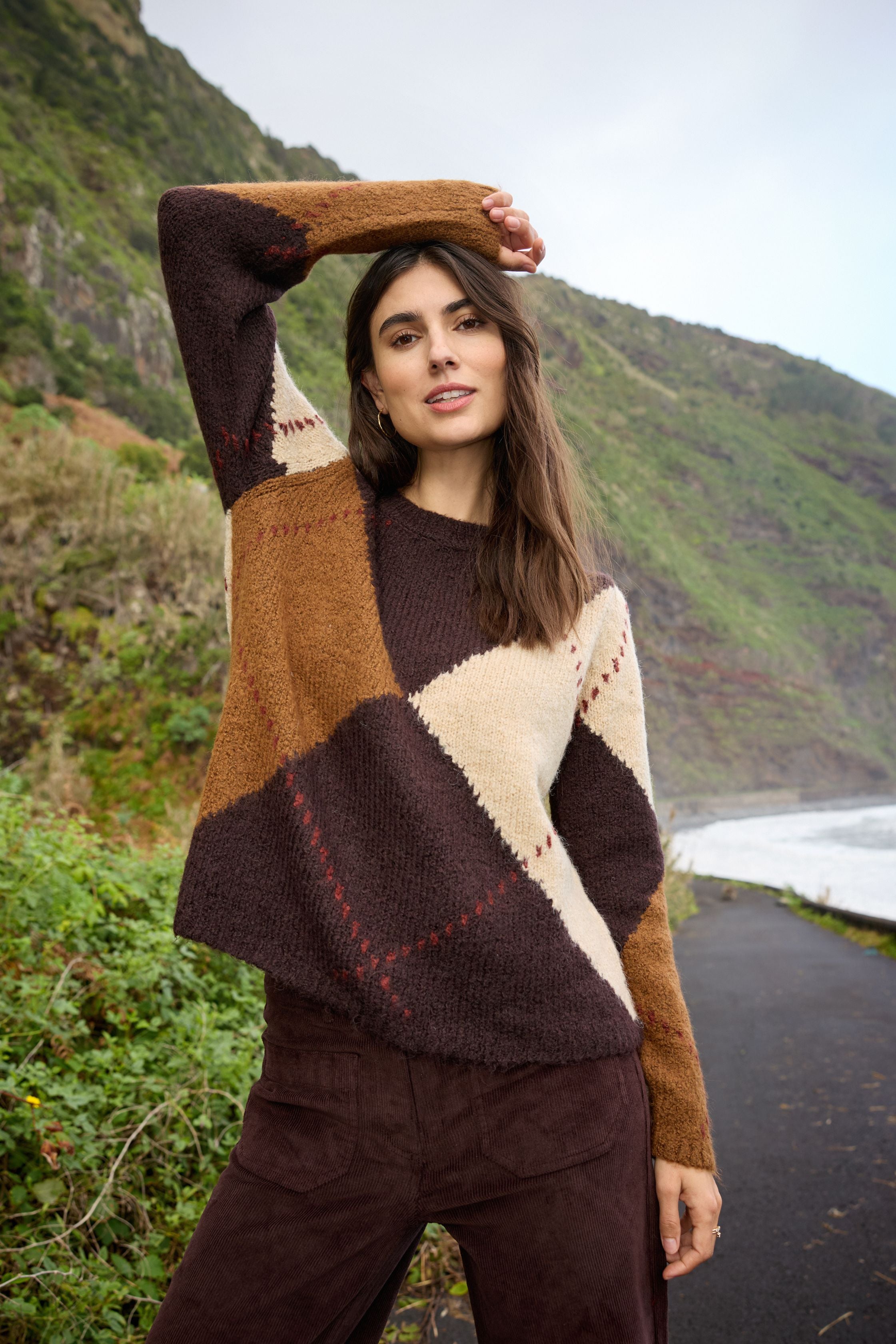 Soya Concepts  Argyle Sweater - Style 5F33865