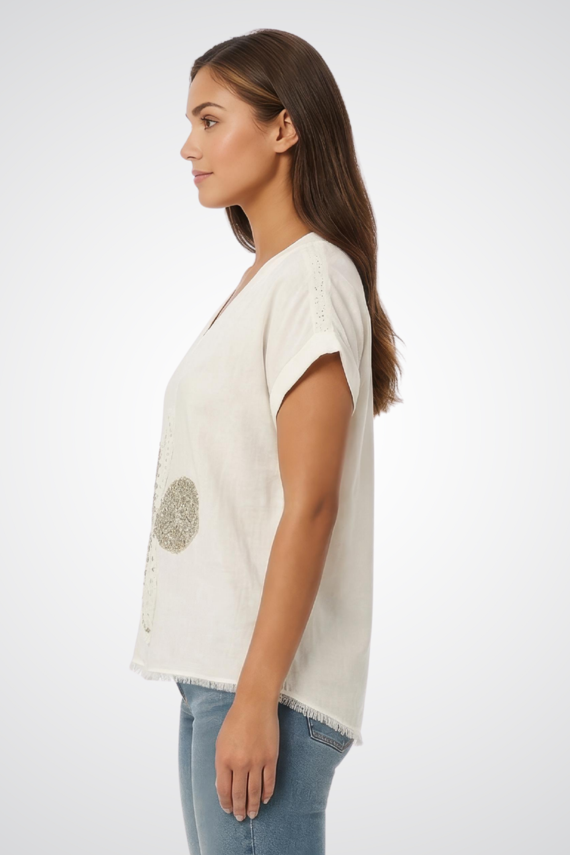 Floral V-Neck Top