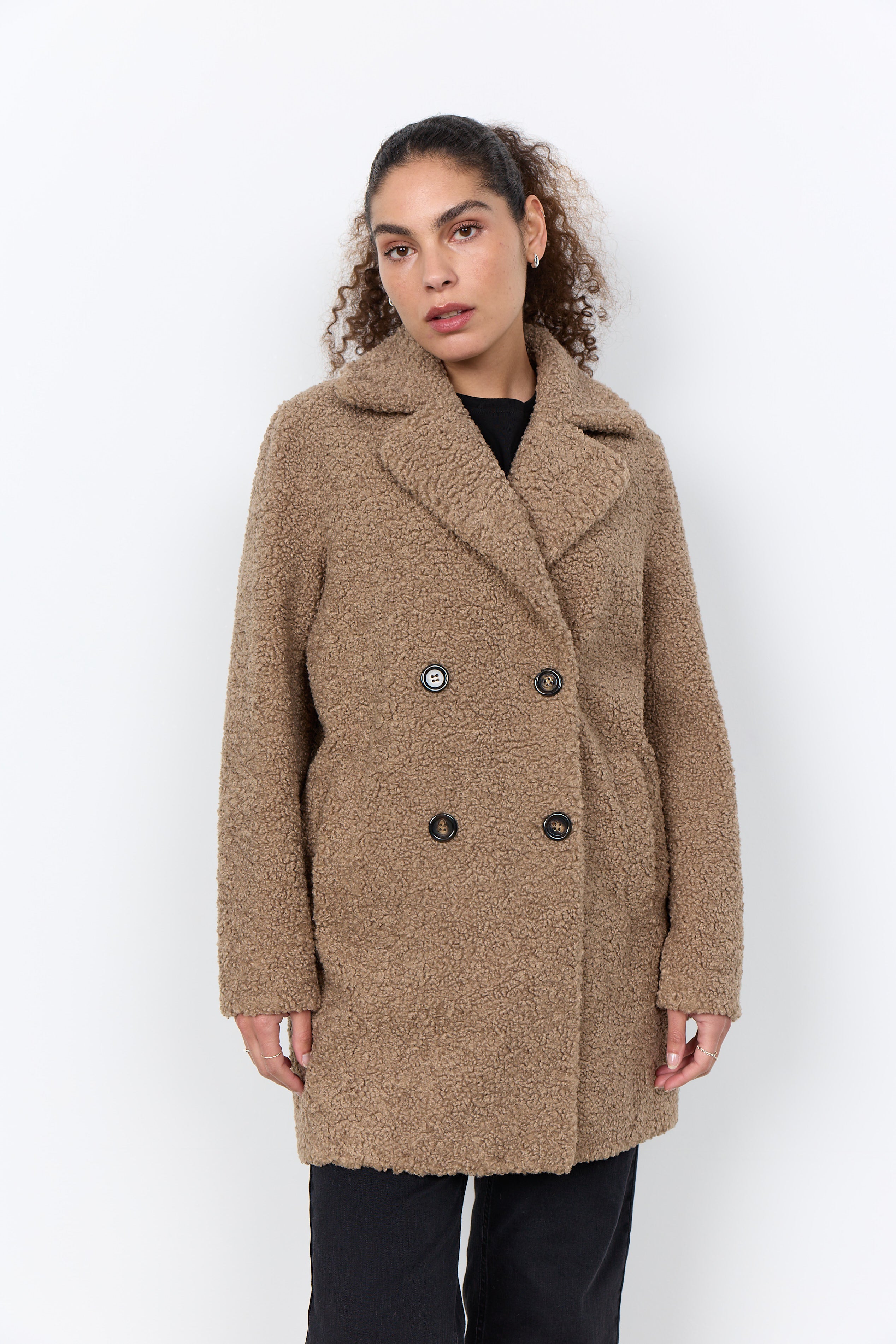 Soya Concepts Double Breasted Coat - Style 5PF40216