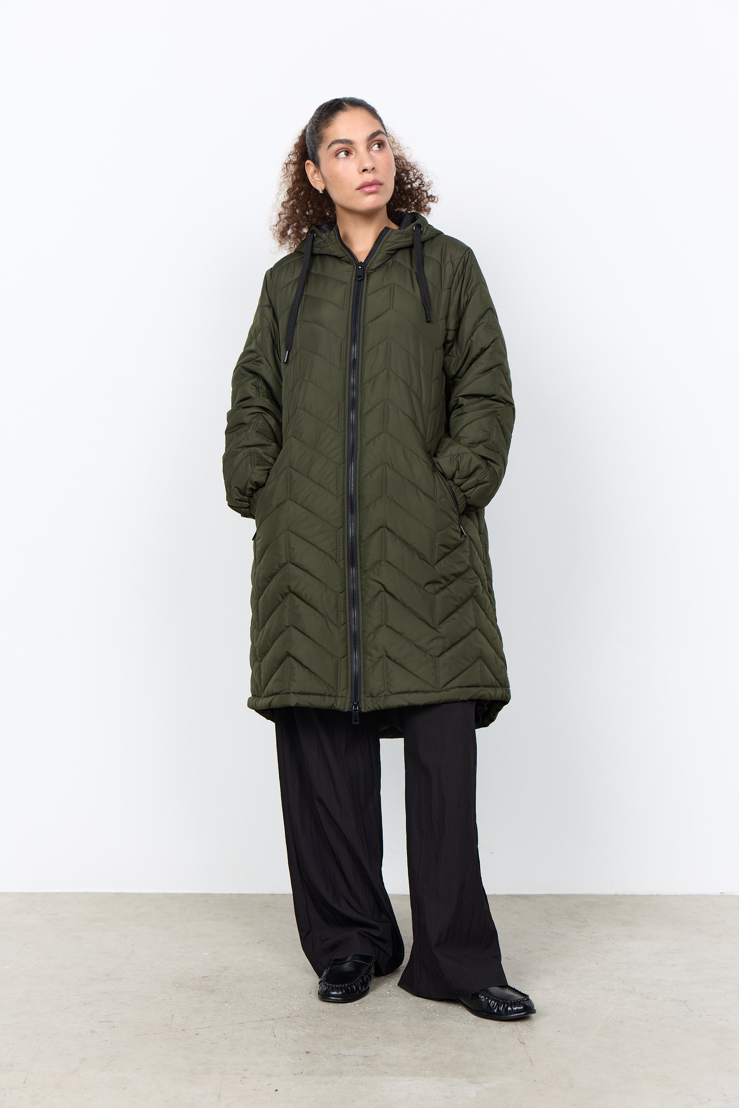 Soya Concepts Long Puffer Coat - Style 5PF41843