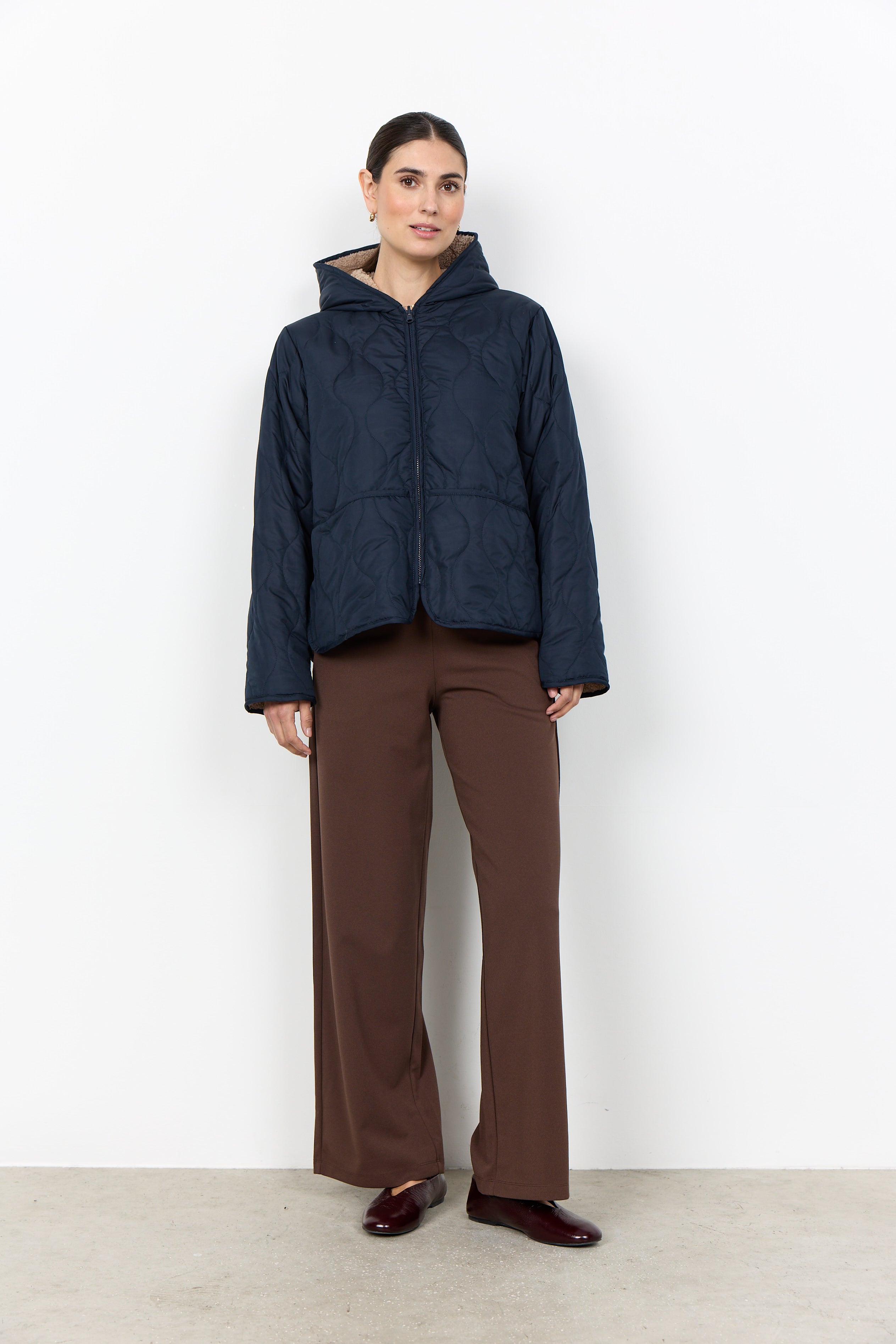 Soya Concepts Hooded Fleece-Lined Jacket - Style 5PF41848