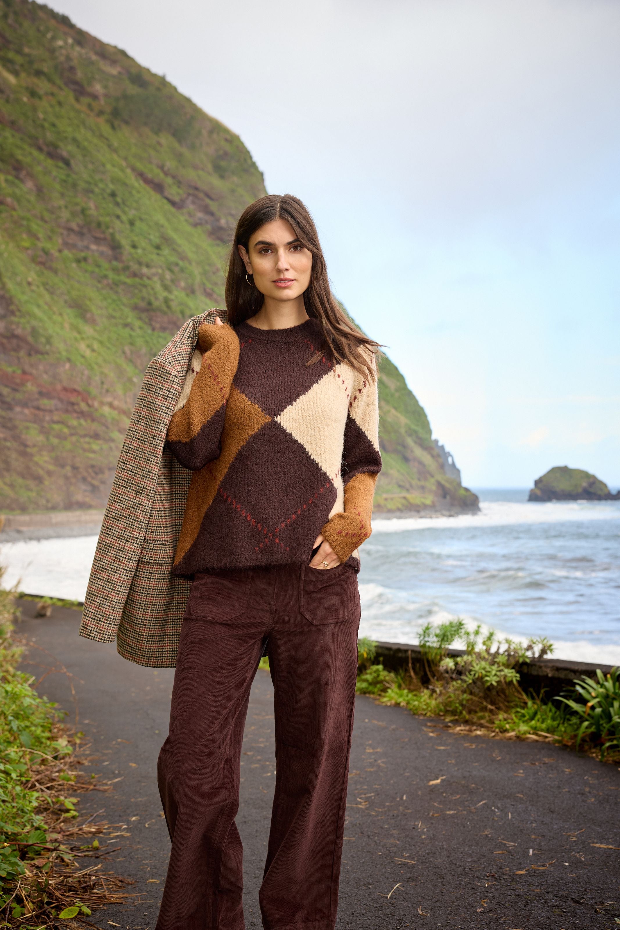 Soya Concepts  Argyle Sweater - Style 5F33865