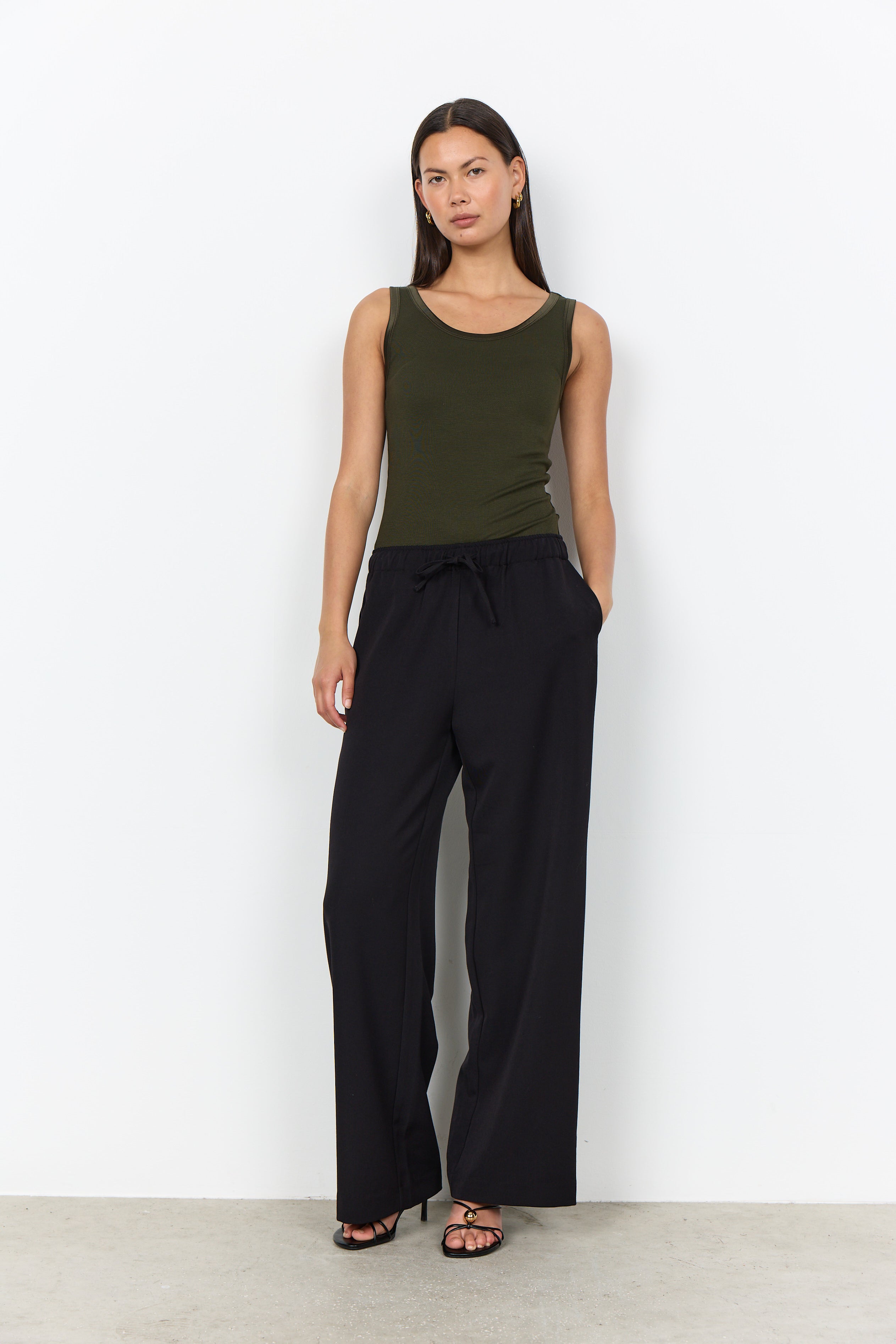 Soya Concepts Wide-Leg Drawstring Pant - Style 5F42009