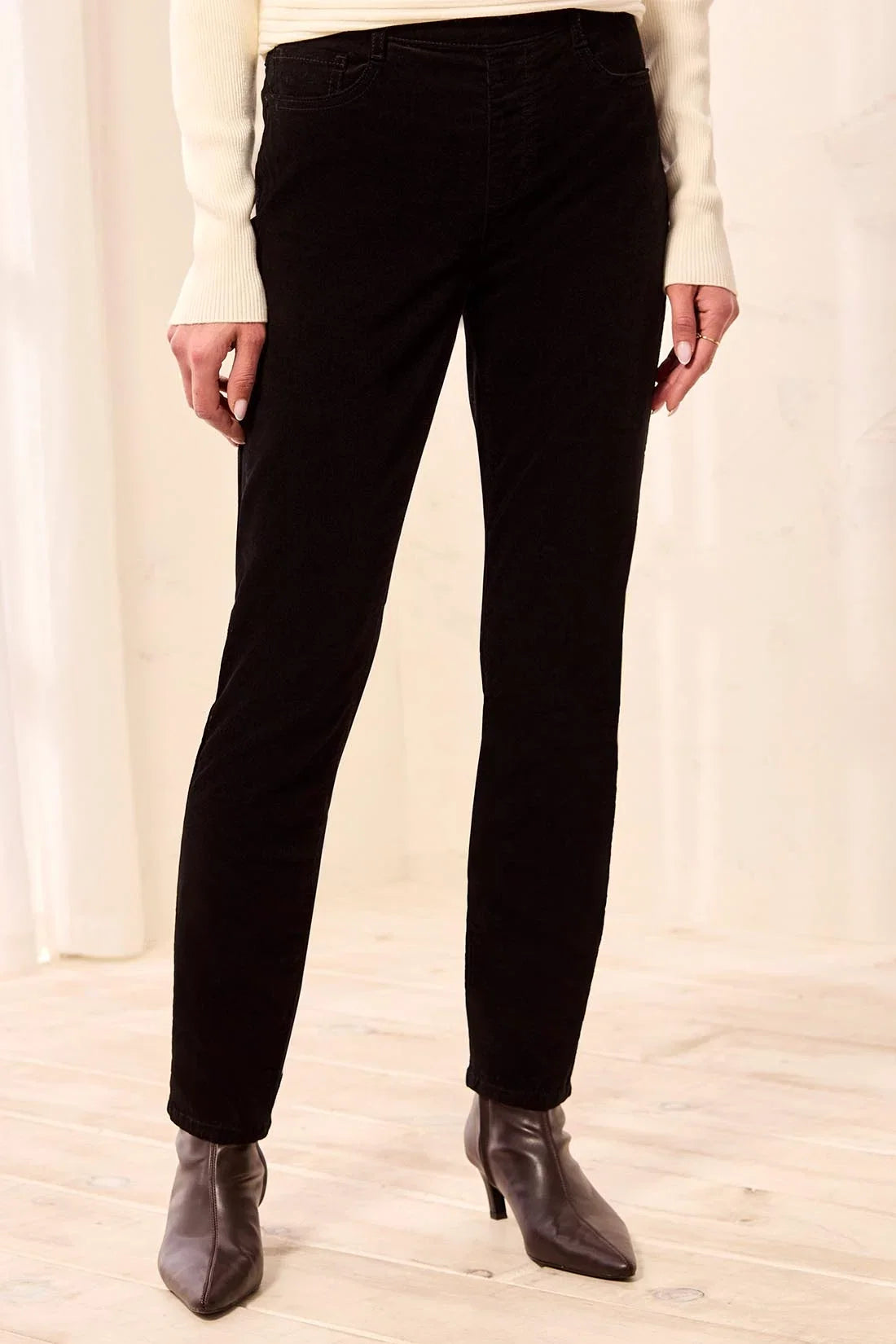 Tribal Micro Cord Audrey Pull-On Slim Jeans - Style 5580O-4989