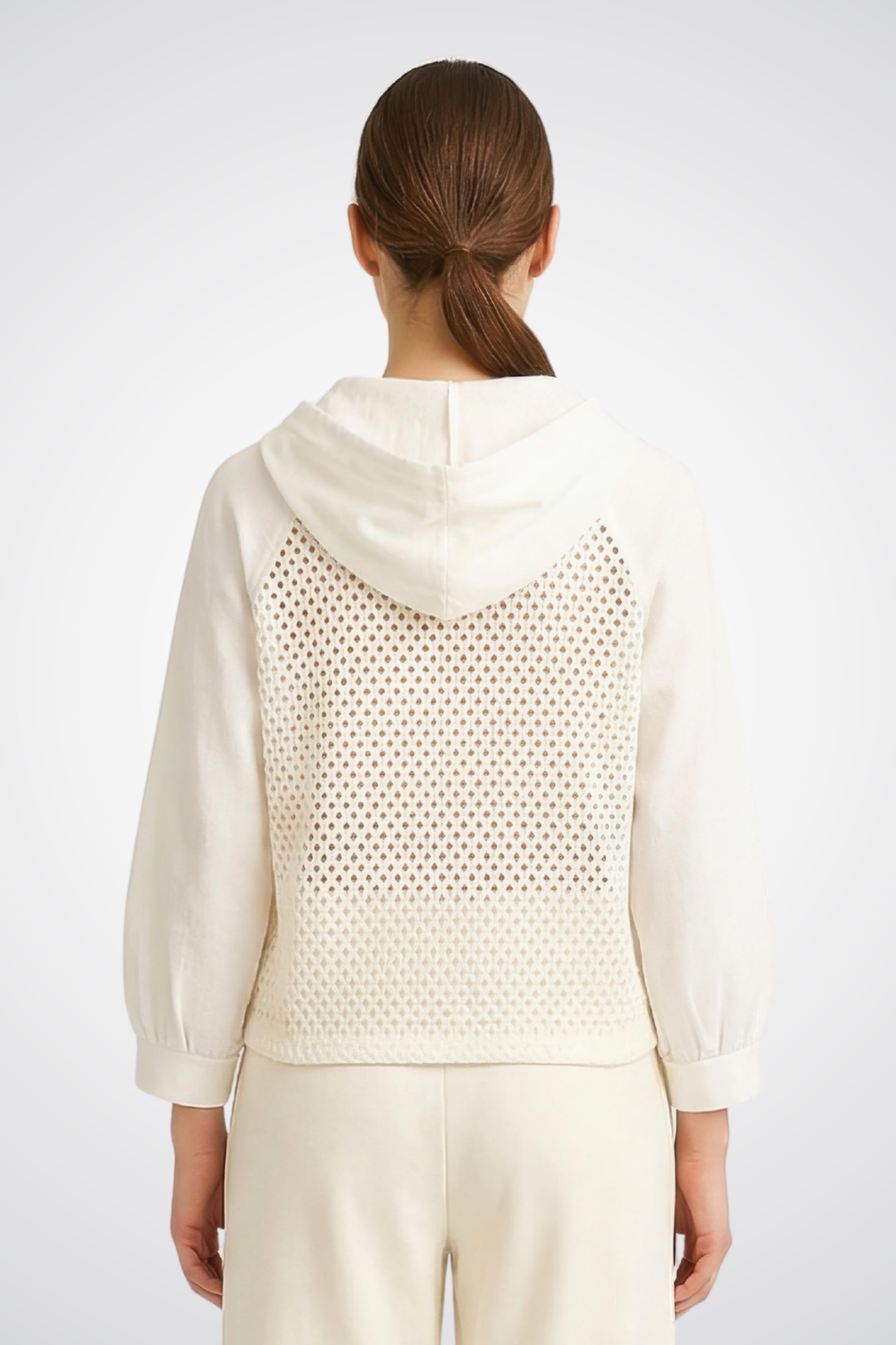 Hooded Zip-Front Top