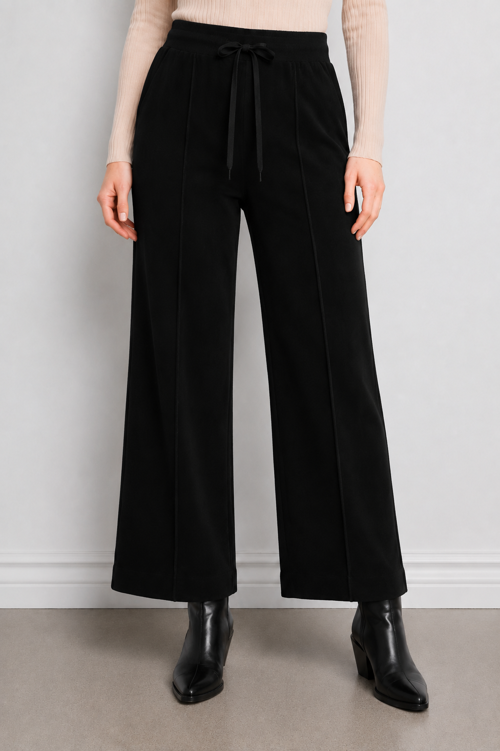 Eternelle Wide Leg Front Seam Pant - Style 4-FW26110-9