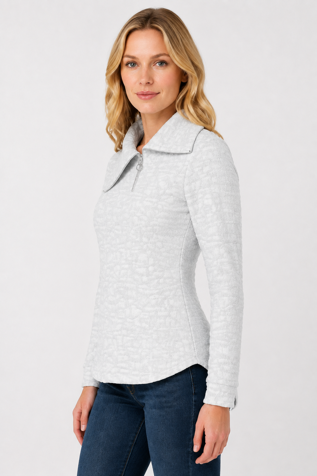 Dolcezza Split Cowl Neck Top Style 76201