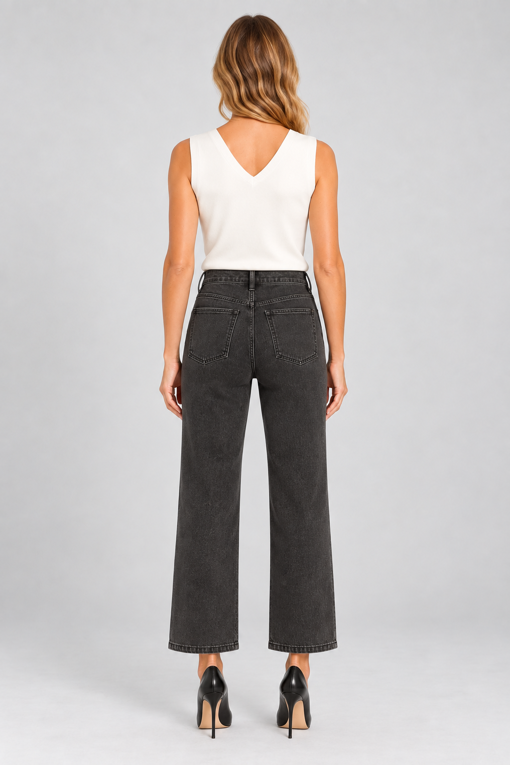 Orly Wide Leg Jean With Floral Details - Style 262302