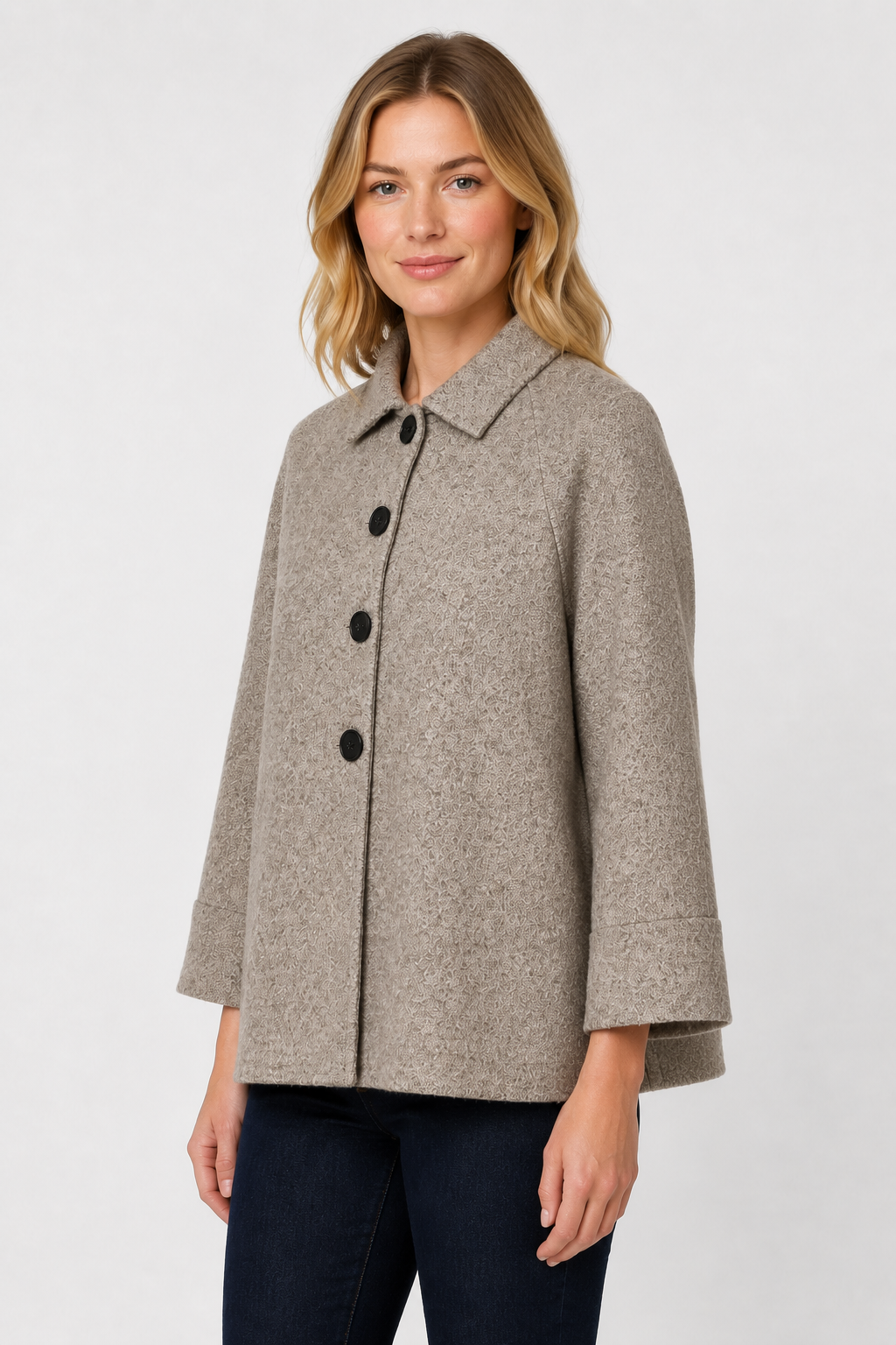 Eternelle Long Sleeve Button-Front Sweater - Style 5-FW2694-9