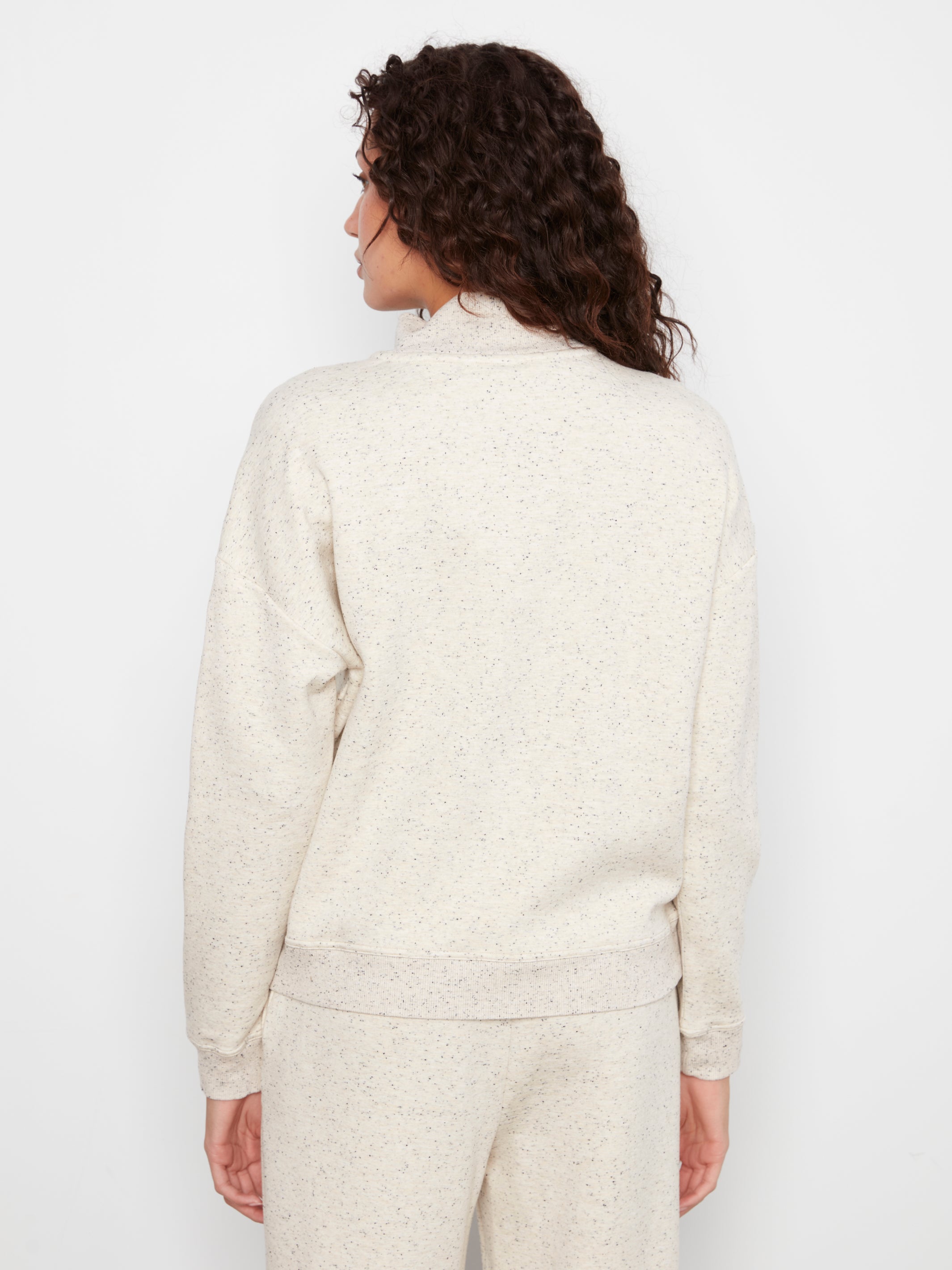 Charlie B Half-Zip Sweatshirt Top C1454-757C | Modella Canada