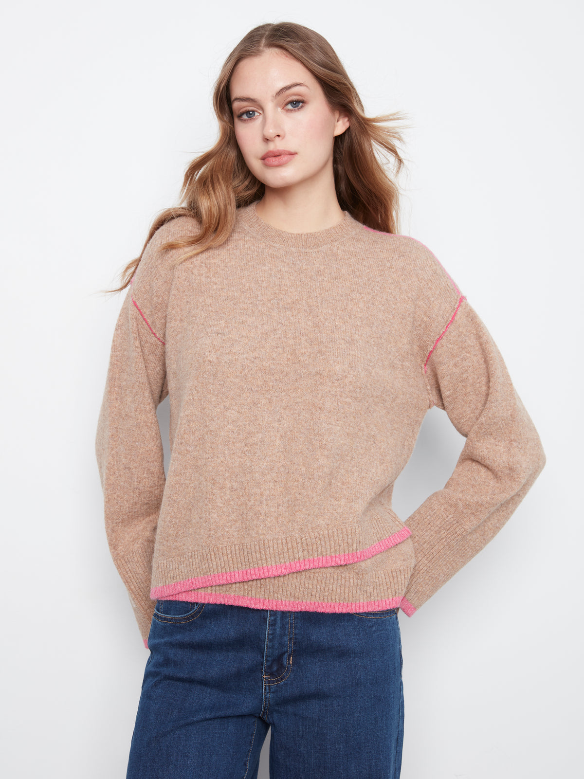 Charlie B Crew Neck Sweater - Style C2123-690C