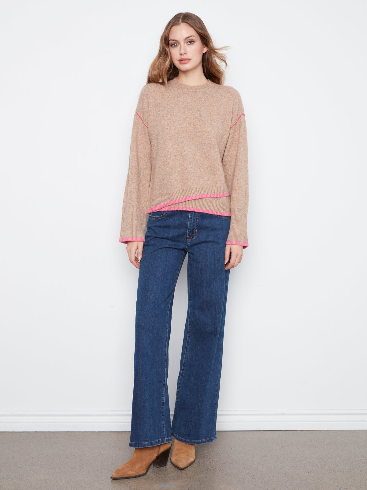 Charlie B Crew Neck Sweater - Style C2123-690C