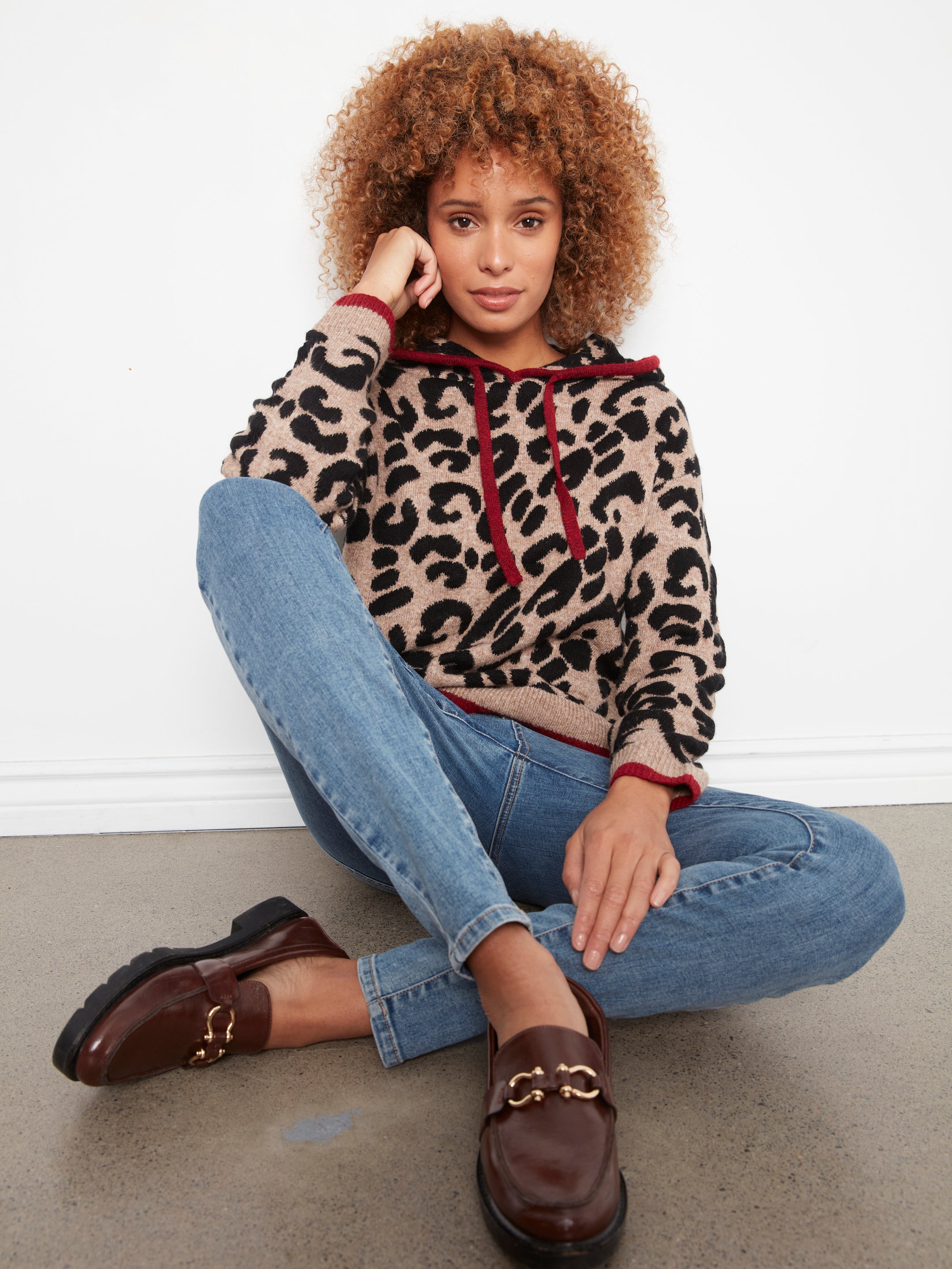 Printed Hoodie Sweater