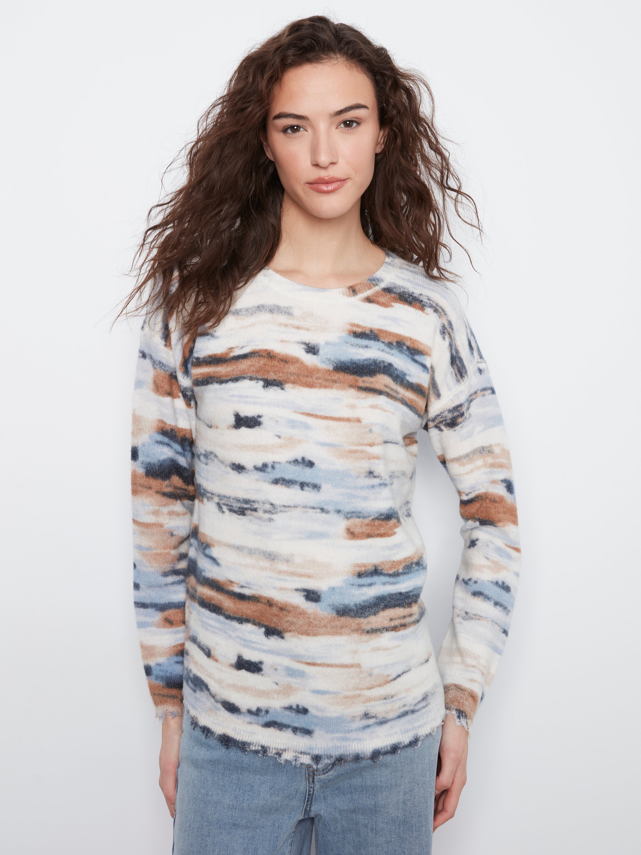 Charlie B Drop Shoulder Reversible Top - Style C2735RR-918A