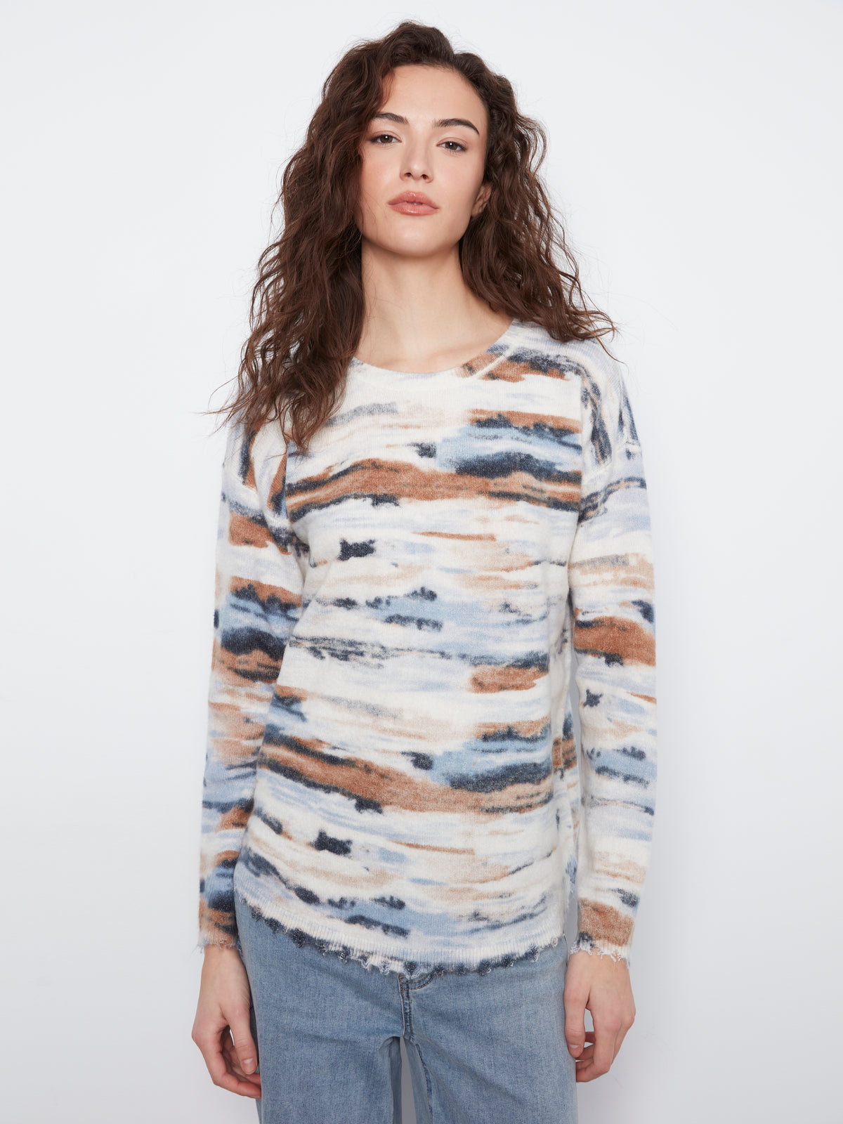 Charlie B Drop Shoulder Reversible Top - Style C2735RR-918A