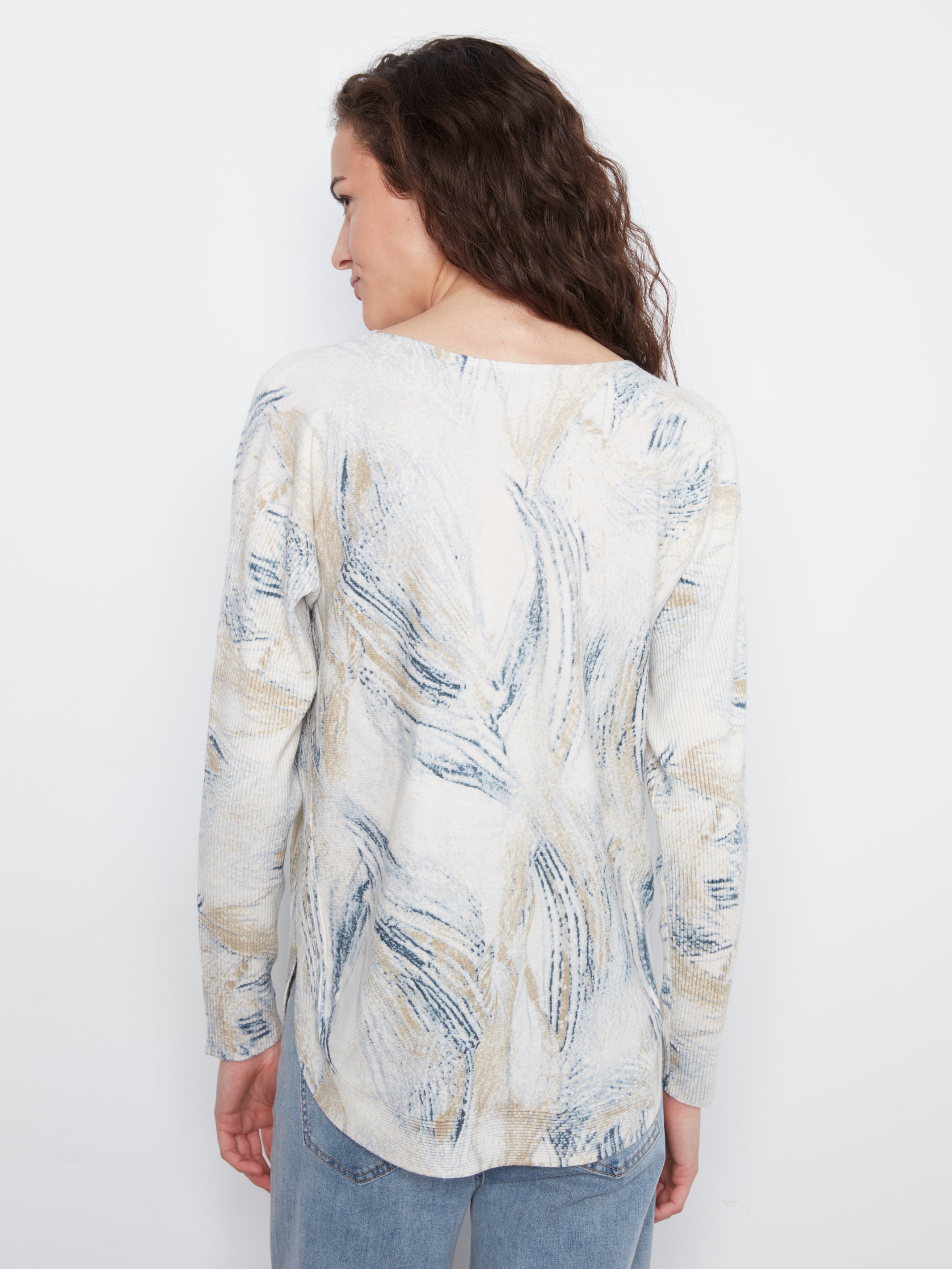 Charlie B Drop Shoulder Boat Top - Style C2818PR-464A