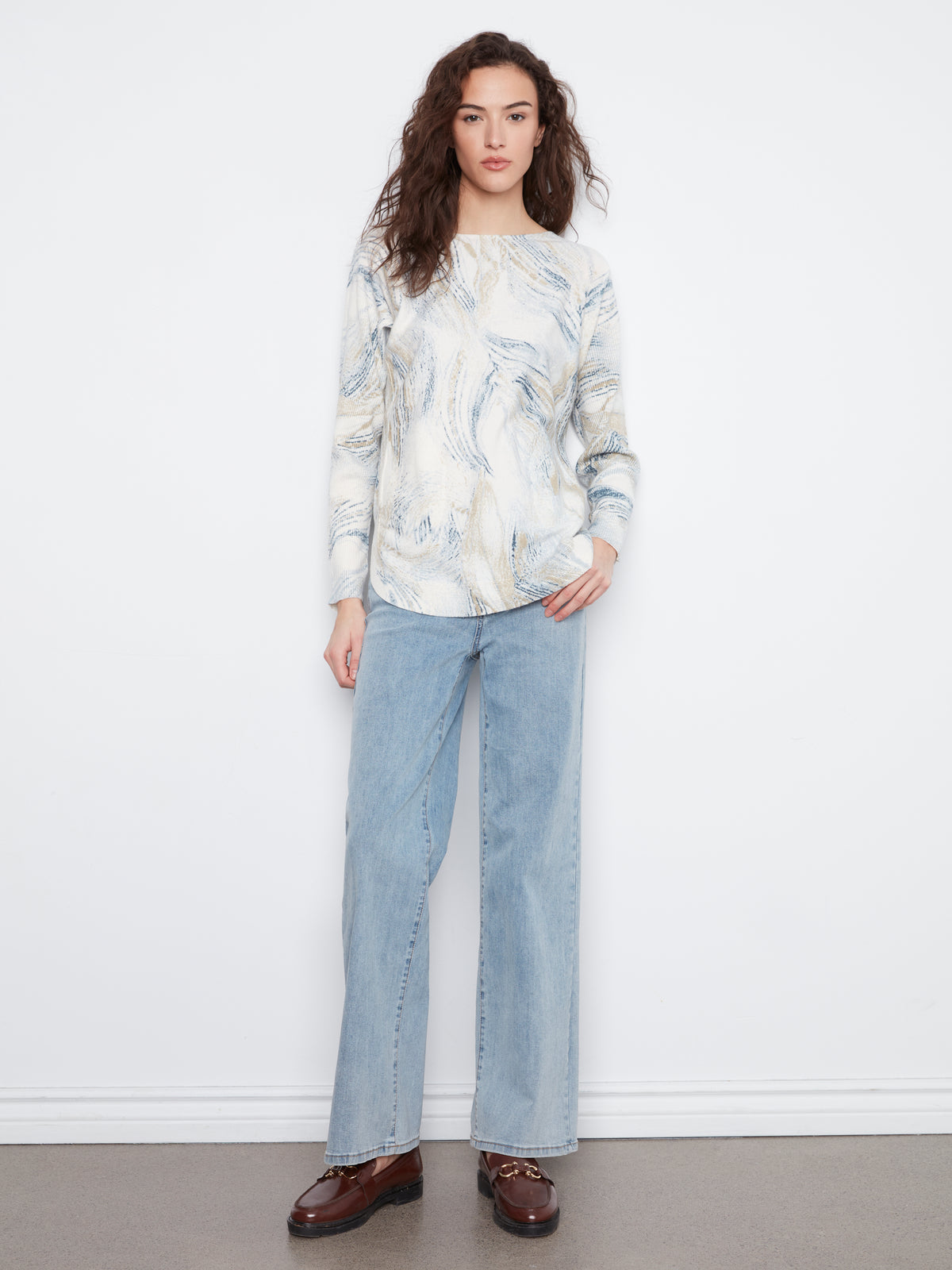 Charlie B Drop Shoulder Boat Top - Style C2818PR-464A