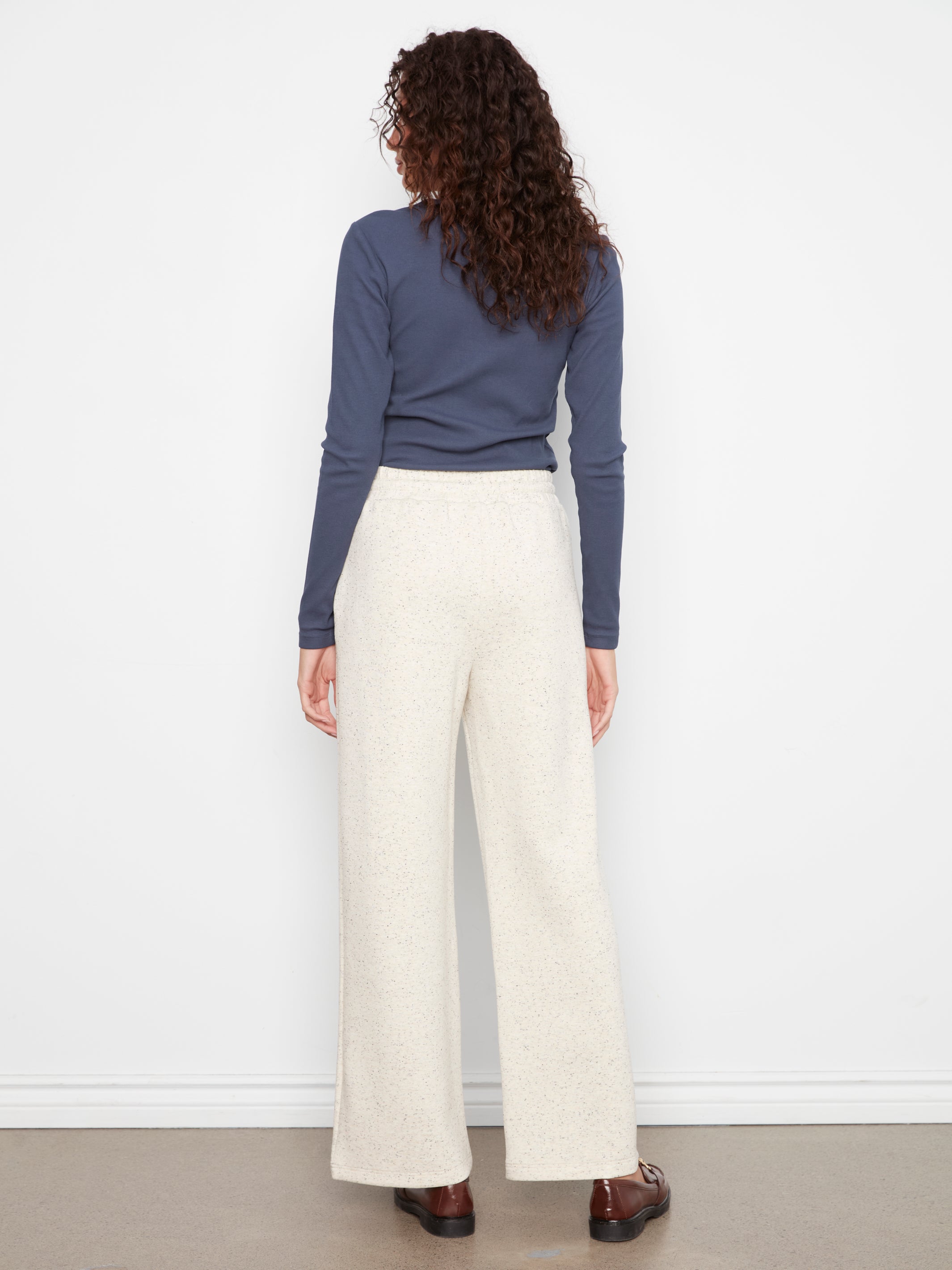 Soft Scuba Wide Leg Jogger Pants