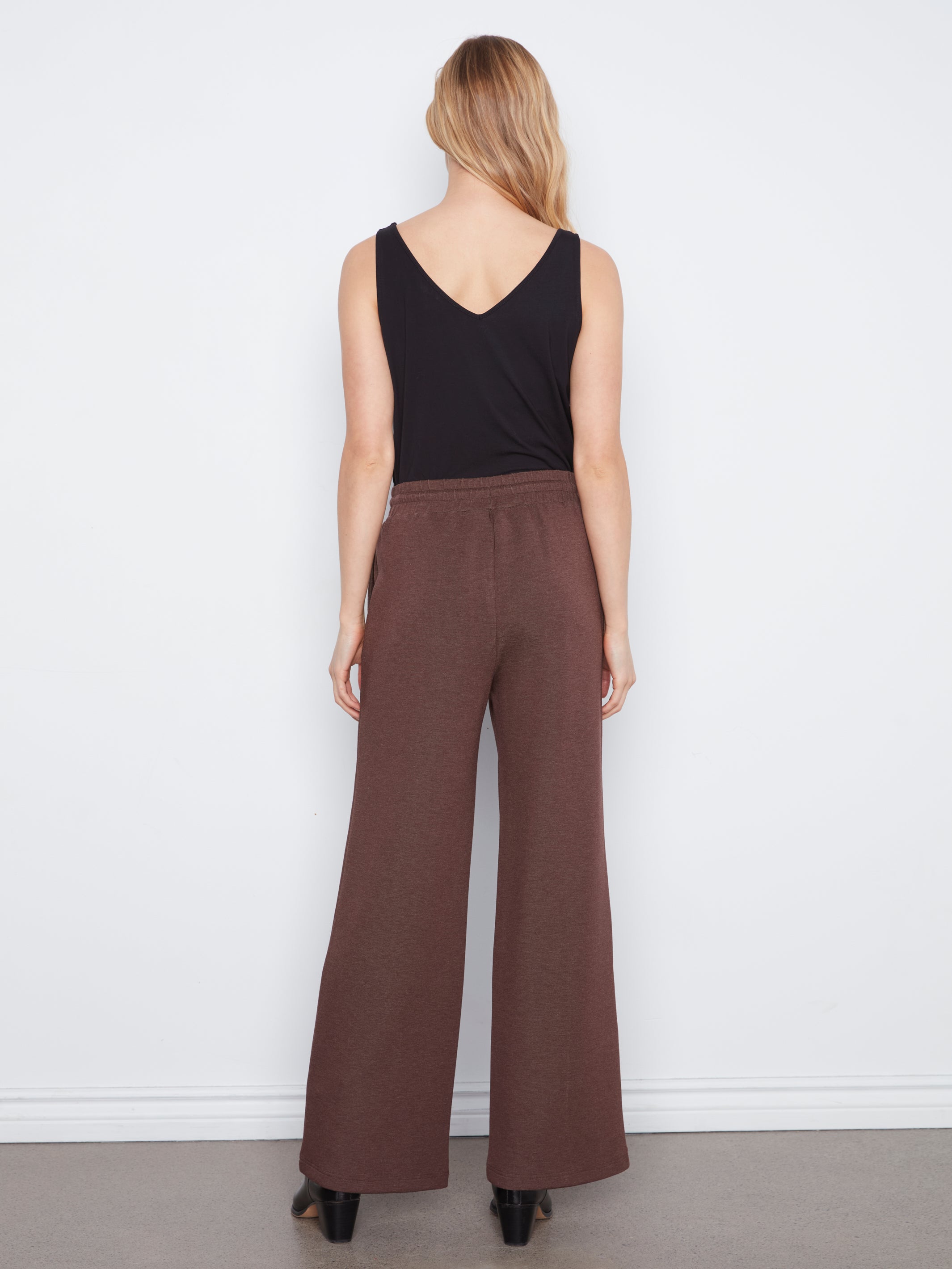 Soft Scuba Wide Leg Jogger Pants