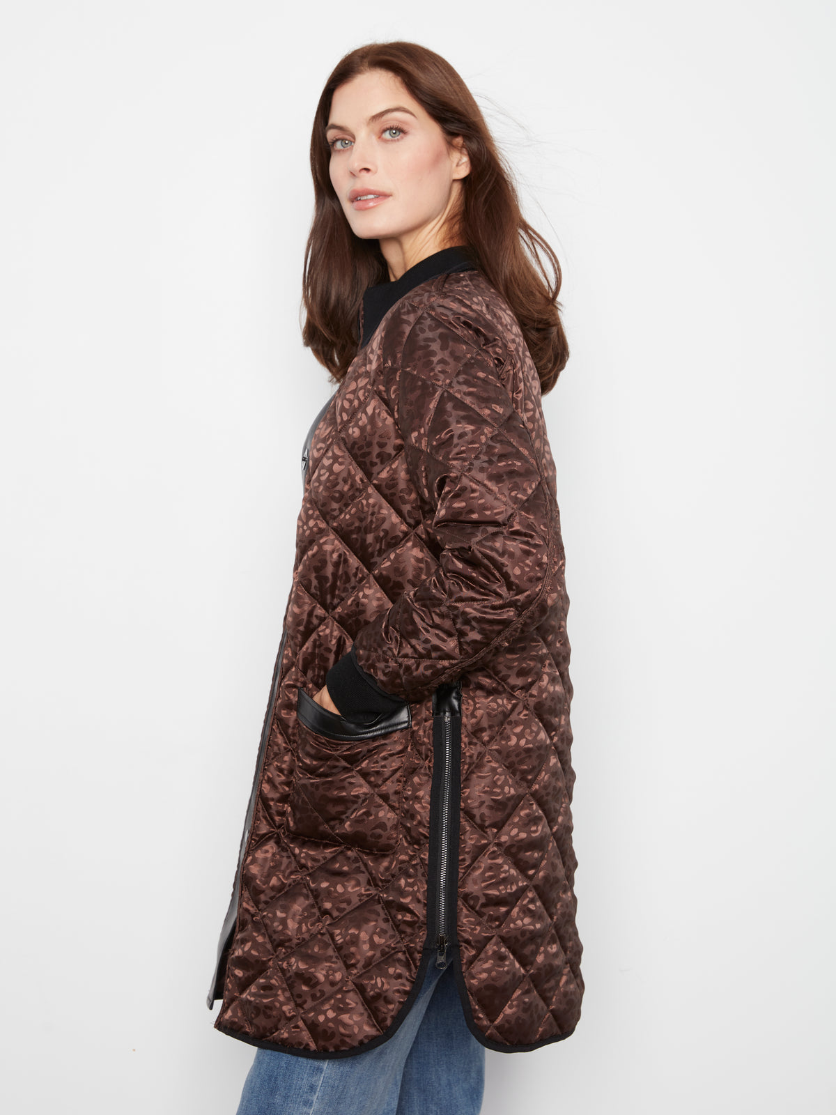 Charlie B Reversible Solid Puffer Jacket - Style Reversible