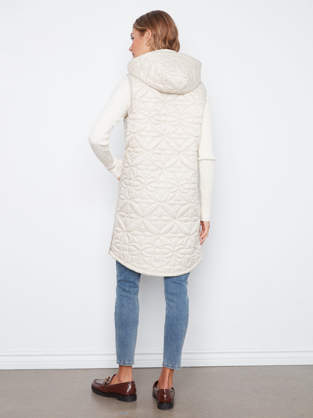 Charlie B Long Puffer Vest - Style C6426-135B