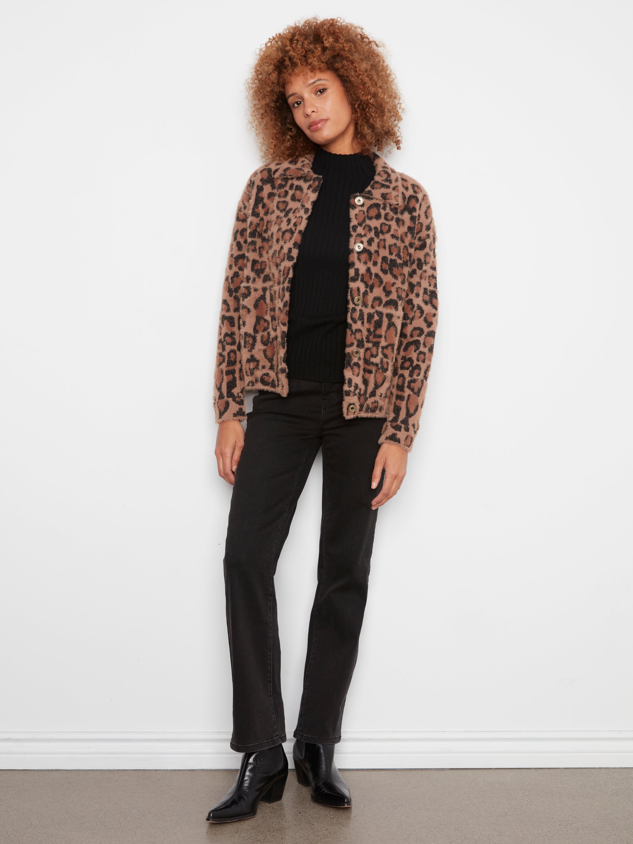 Soft Jacquard Knit Jacket