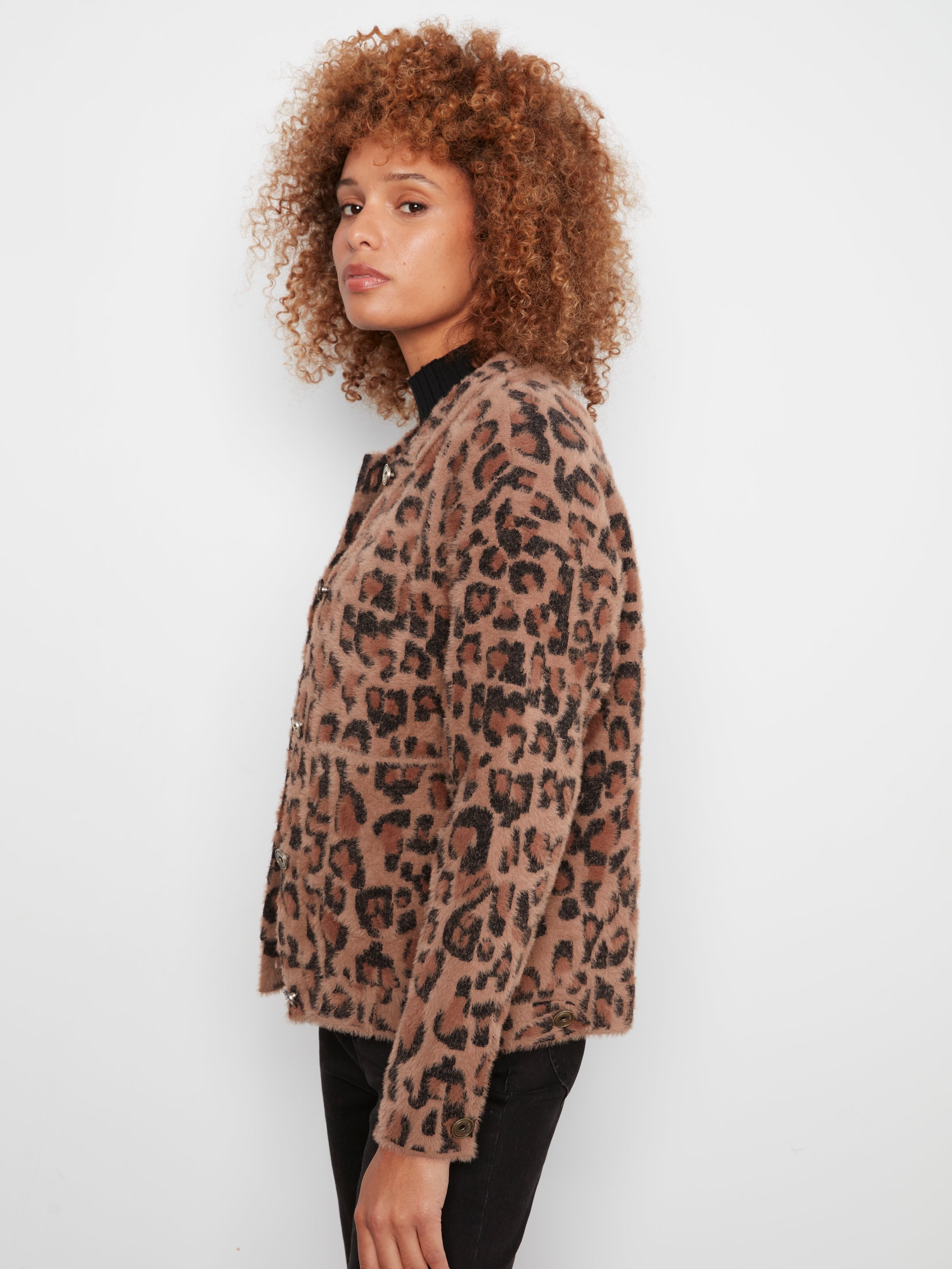 Soft Jacquard Knit Jacket