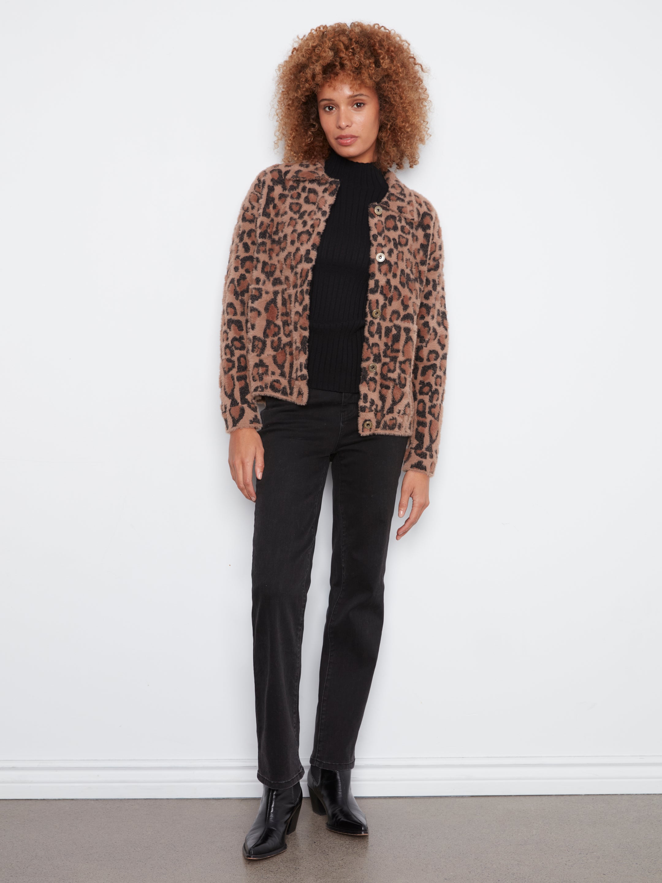Soft Jacquard Knit Jacket