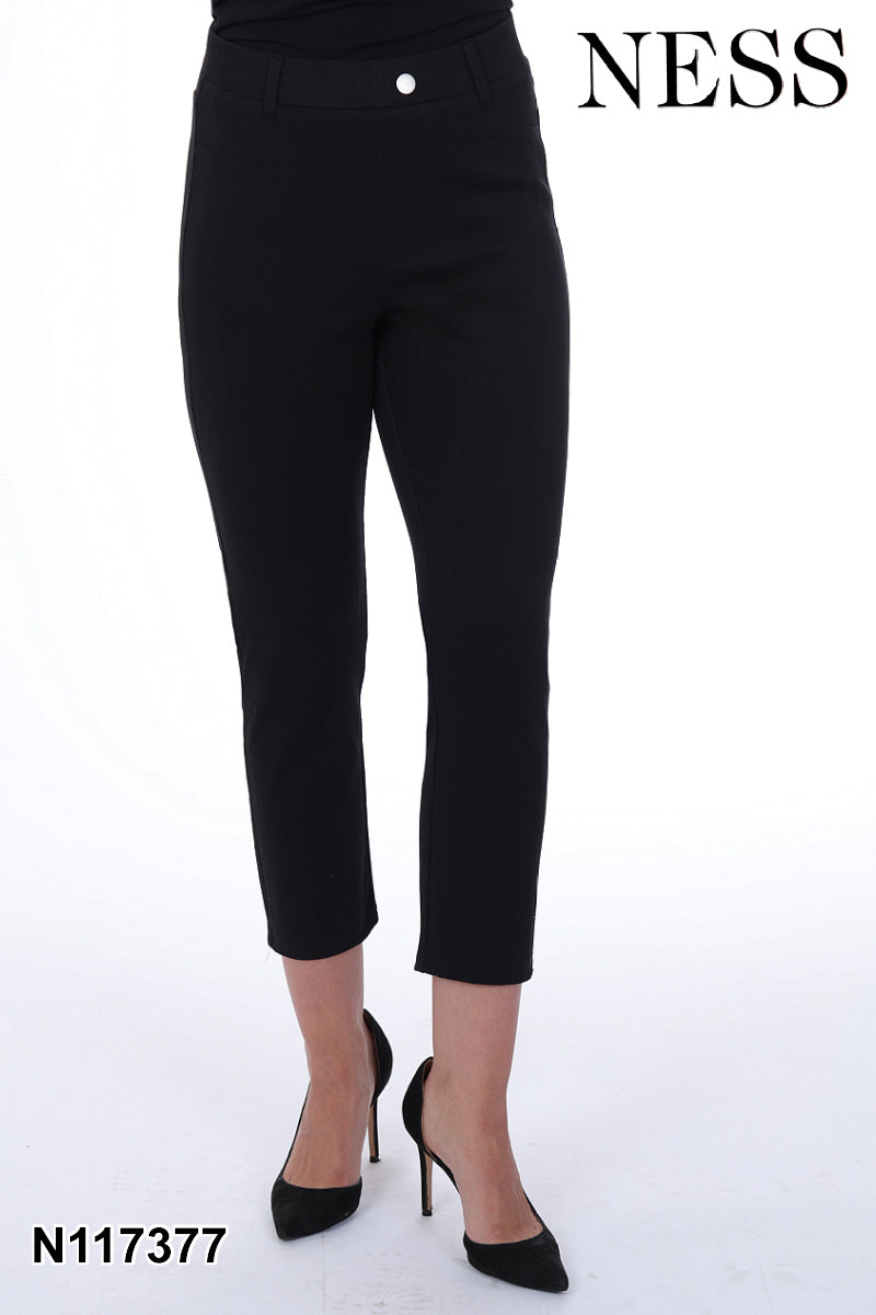 Slim-Leg Cropped Pants