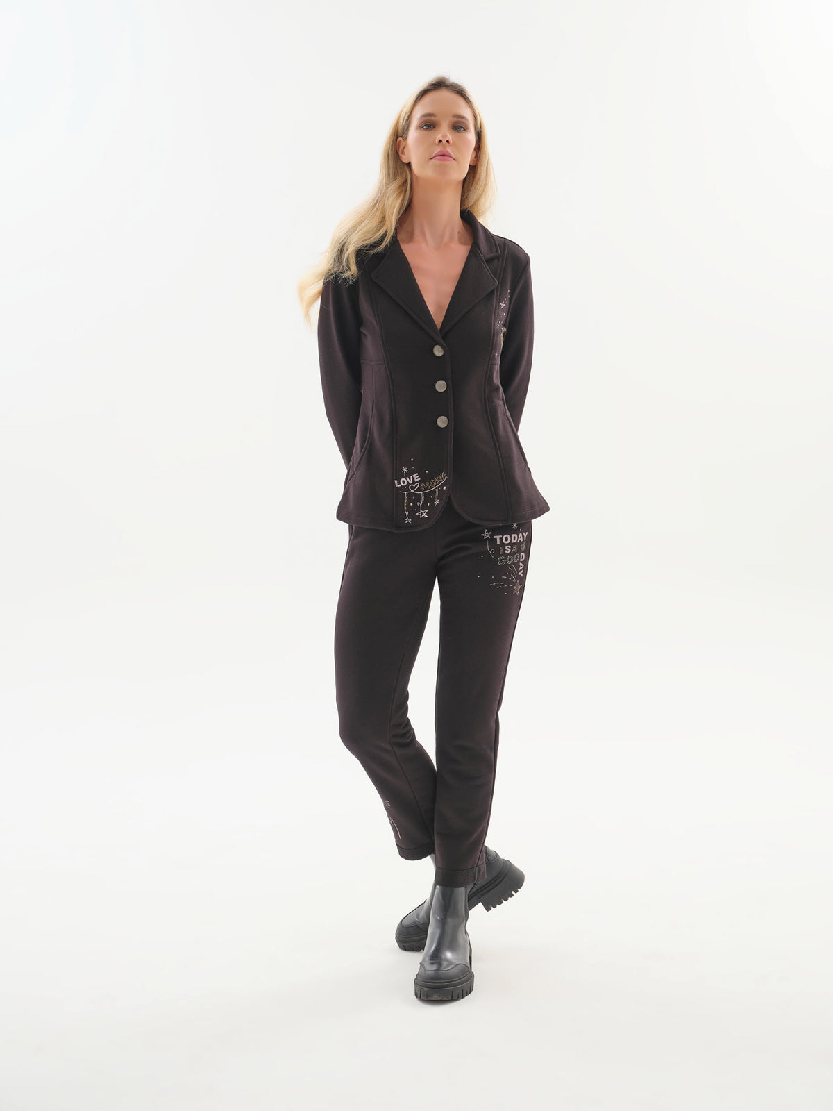 Dolcezza Button-Front Jacket Style 76161