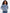 Charlie B Flower Denim Crew-Neck Long-Sleeve Top - Style C1417-377CA