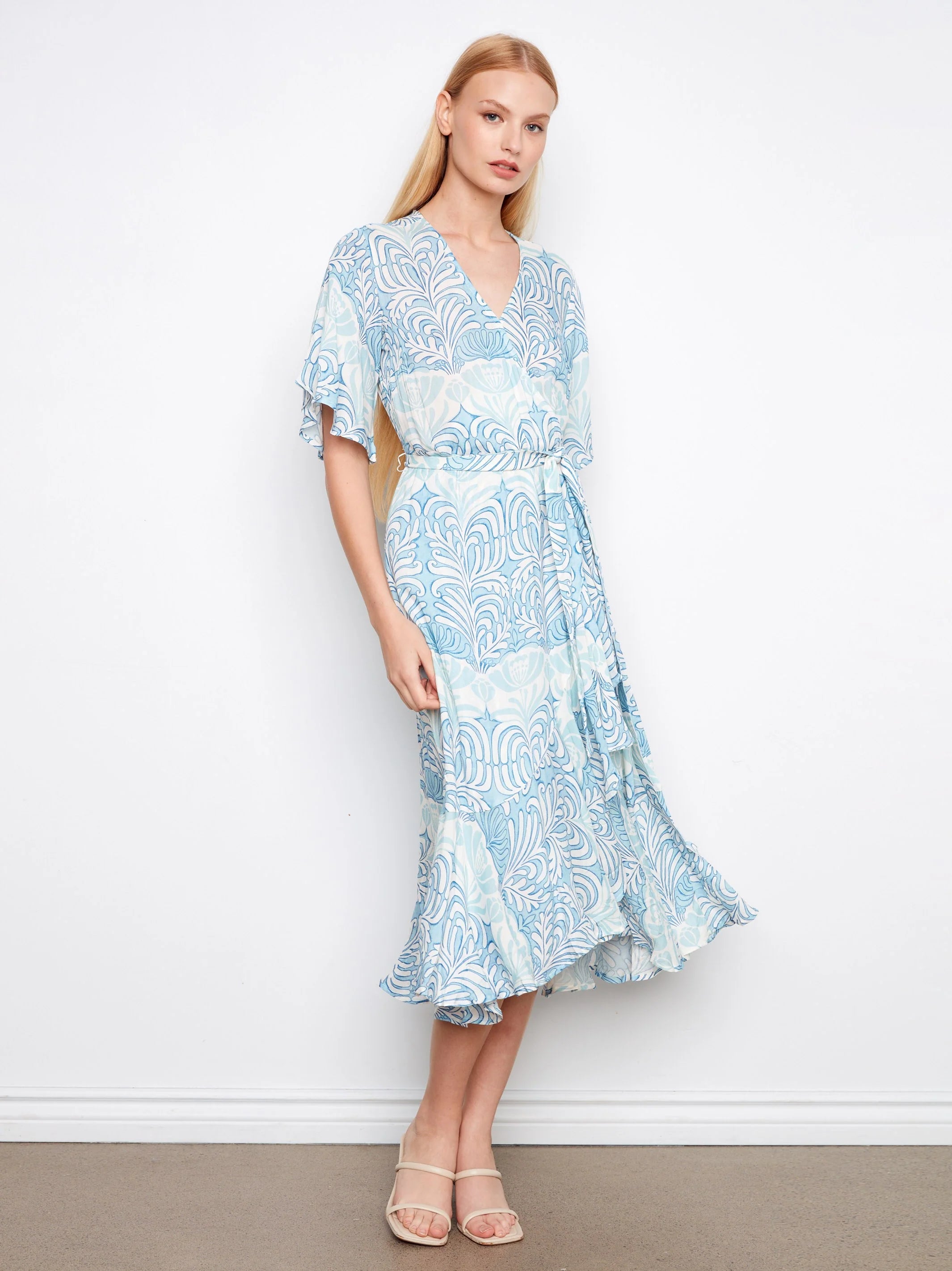 Printed Flutter Dress