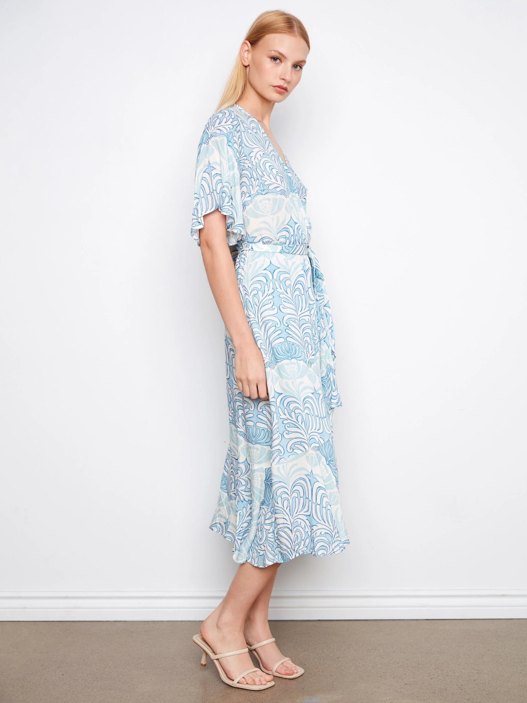 Printed Flutter Dress