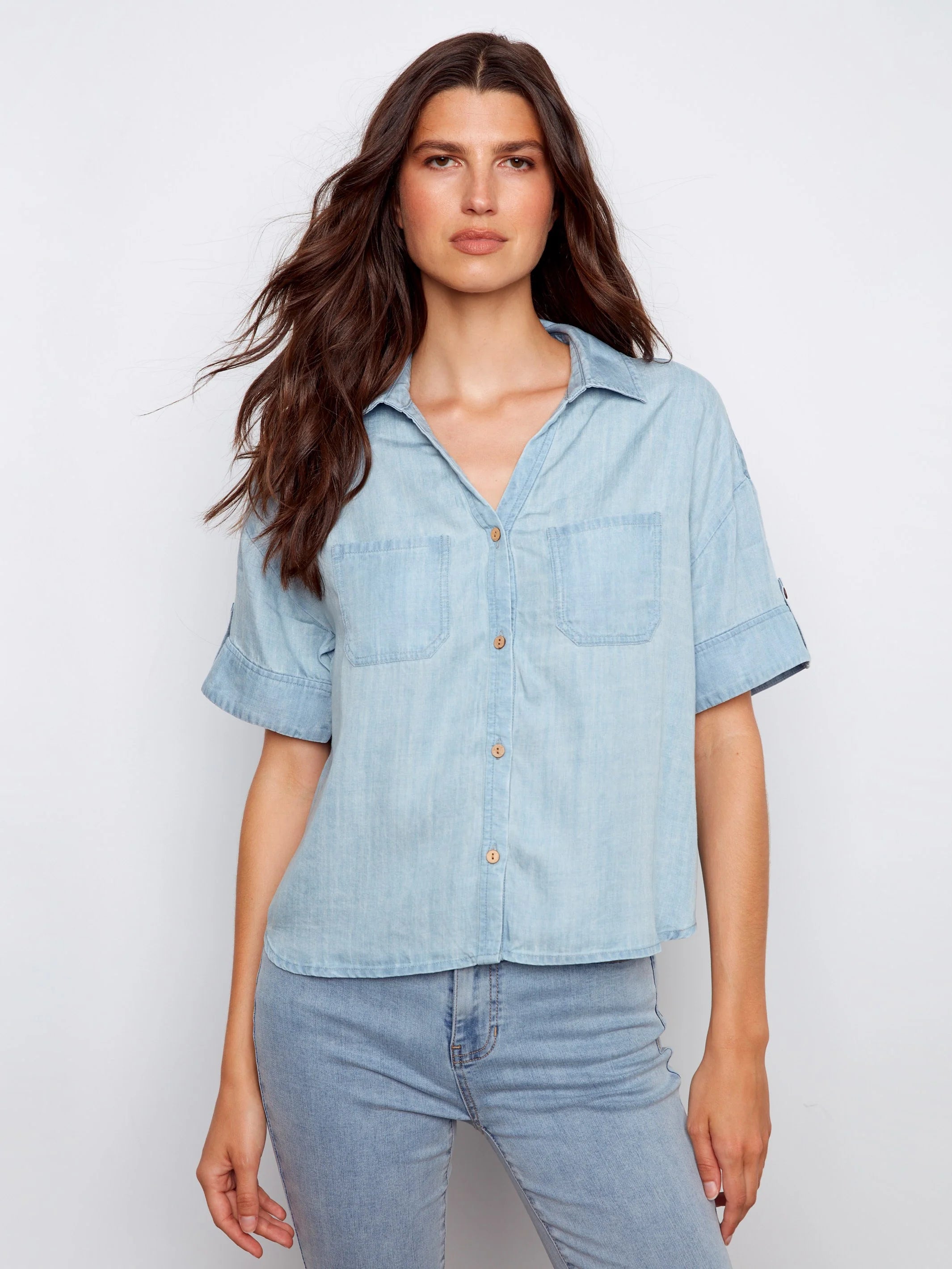 Light Blue Relaxed Top