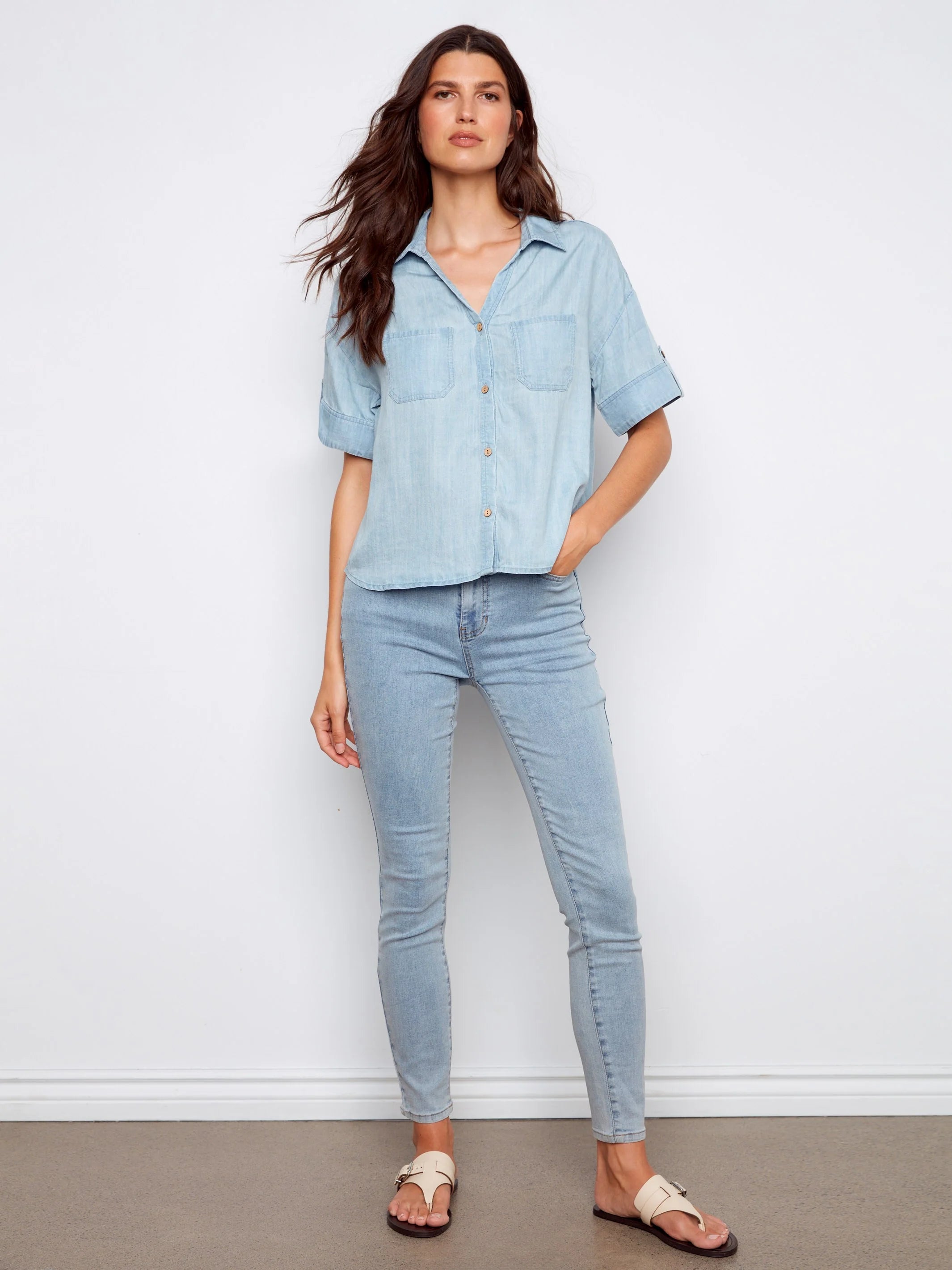 Light Blue Relaxed Top