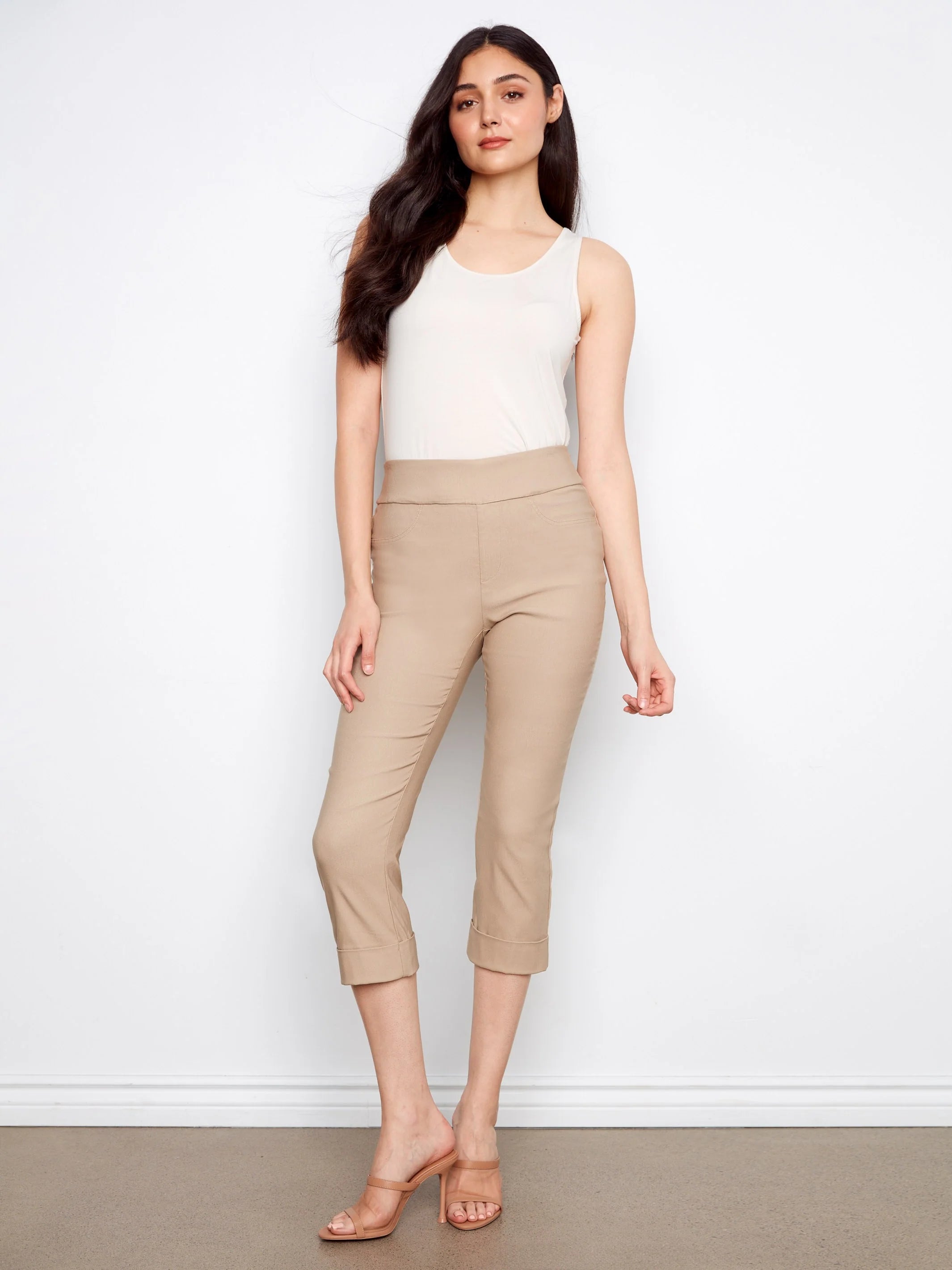 Pull-On Cropped Pants
