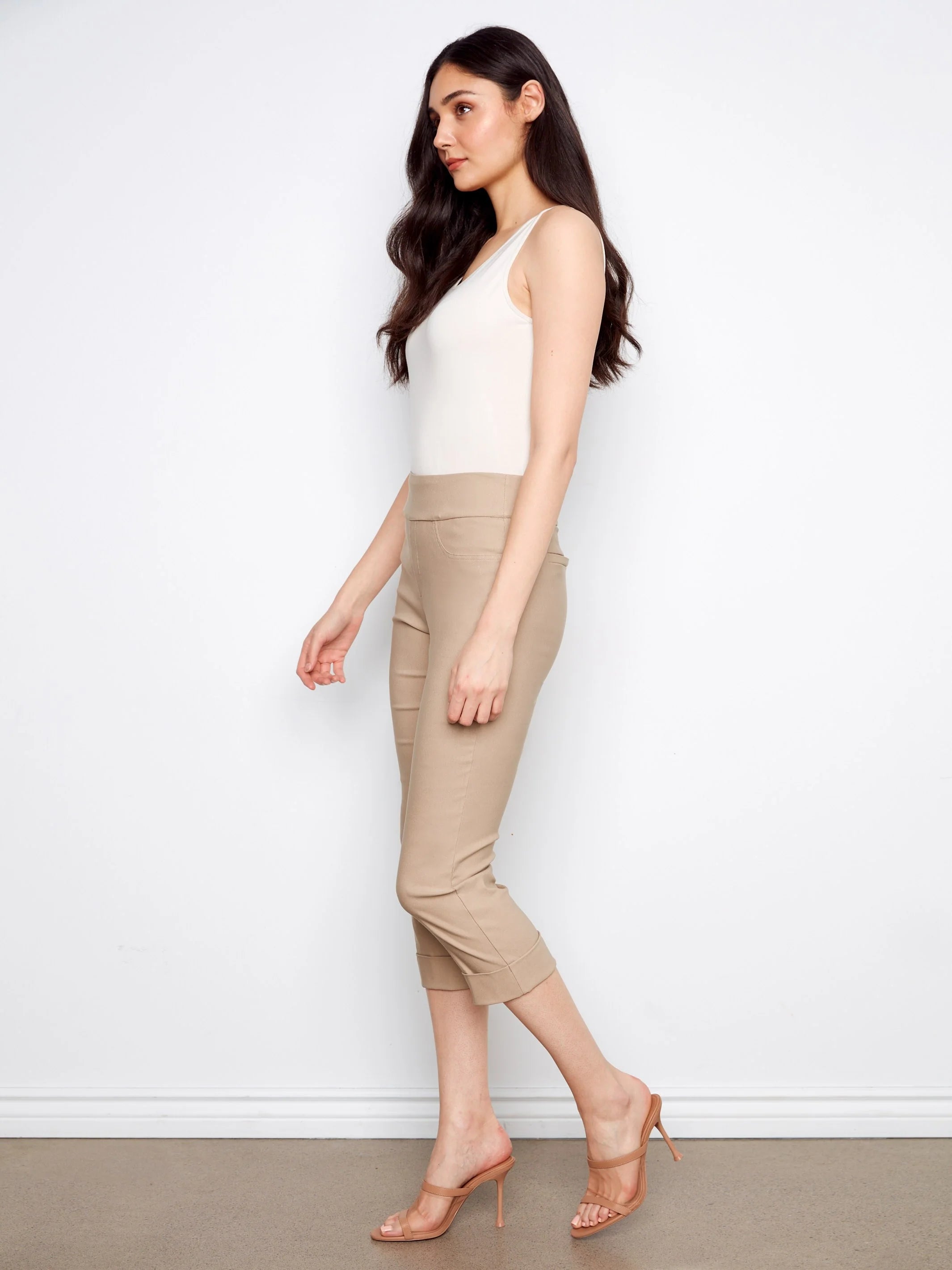 Pull-On Cropped Pants