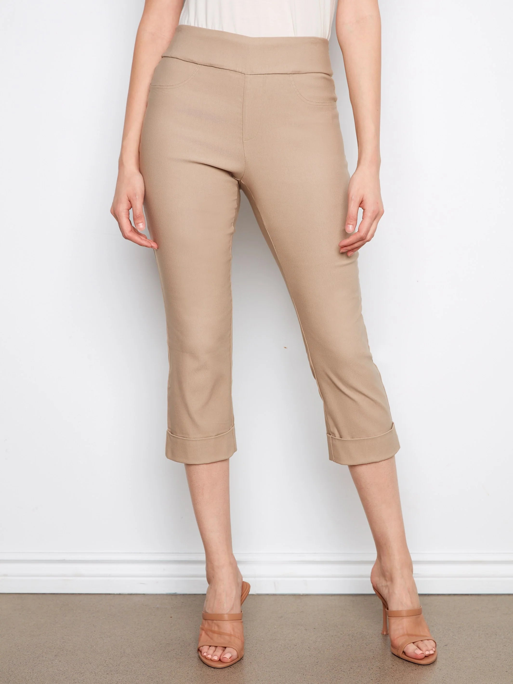 Pull-On Cropped Pants
