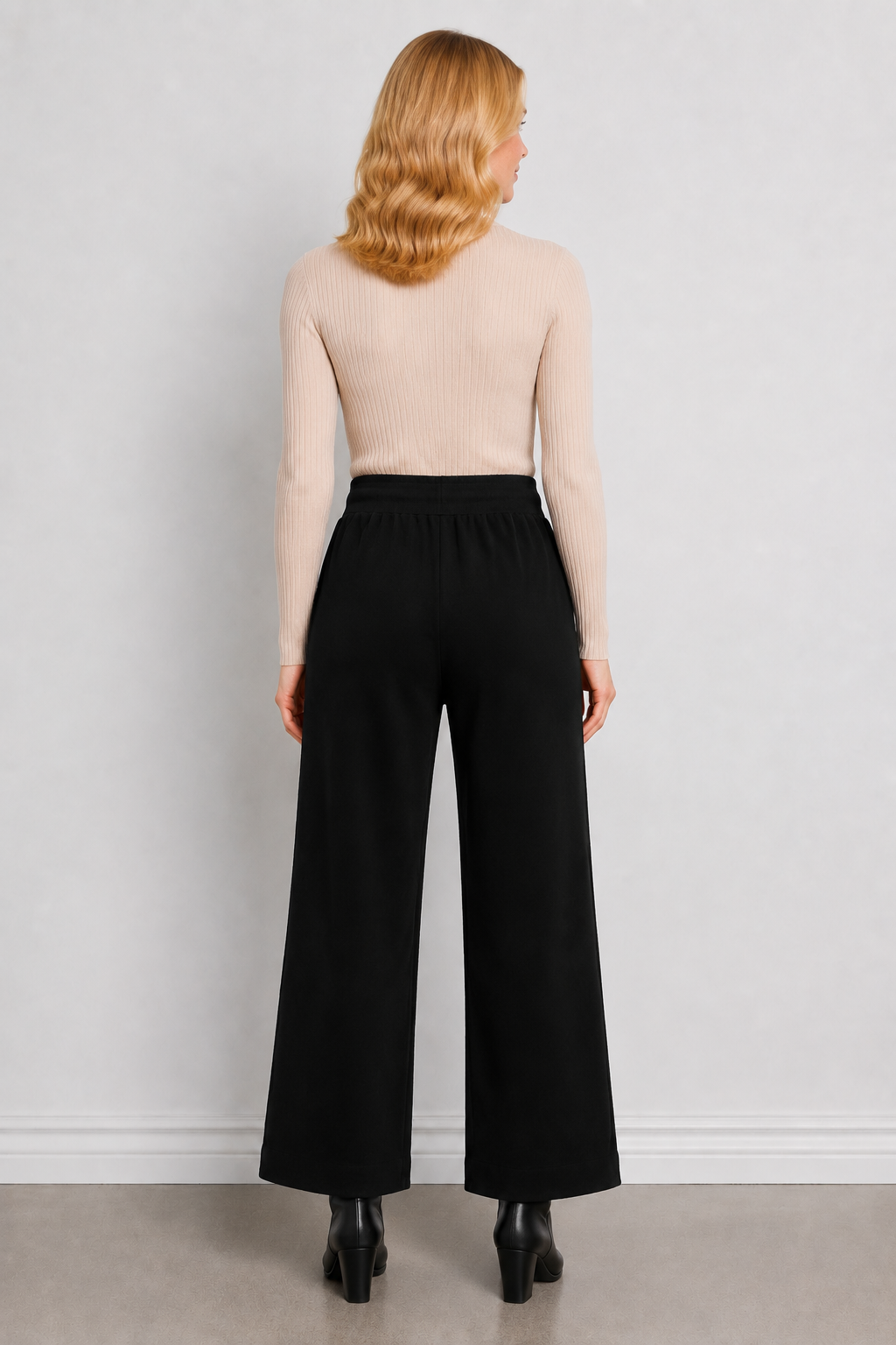 Eternelle Wide Leg Front Seam Pant - Style 4-FW26110-9
