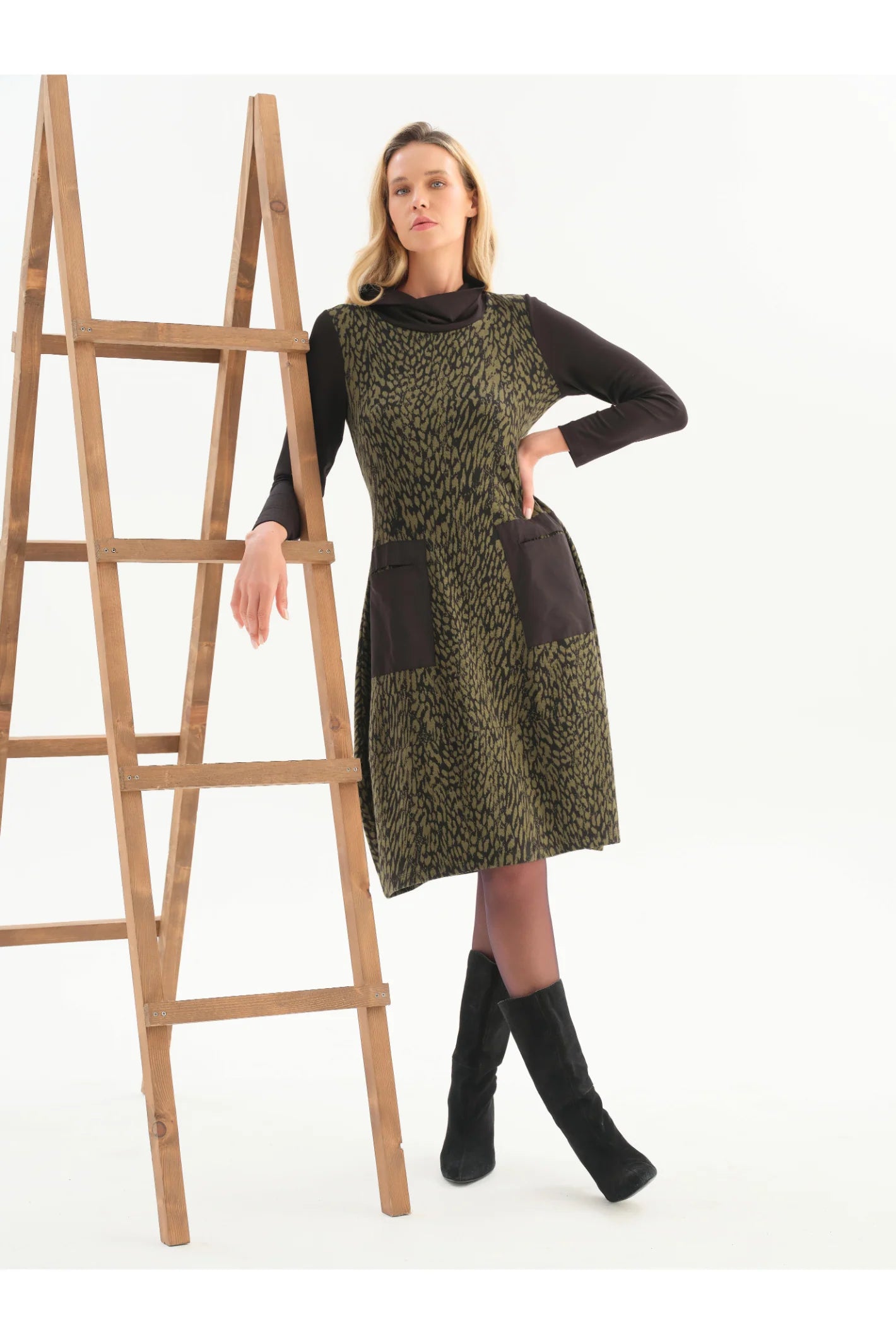 Dolcezza Animal Print Dress - Style 76114