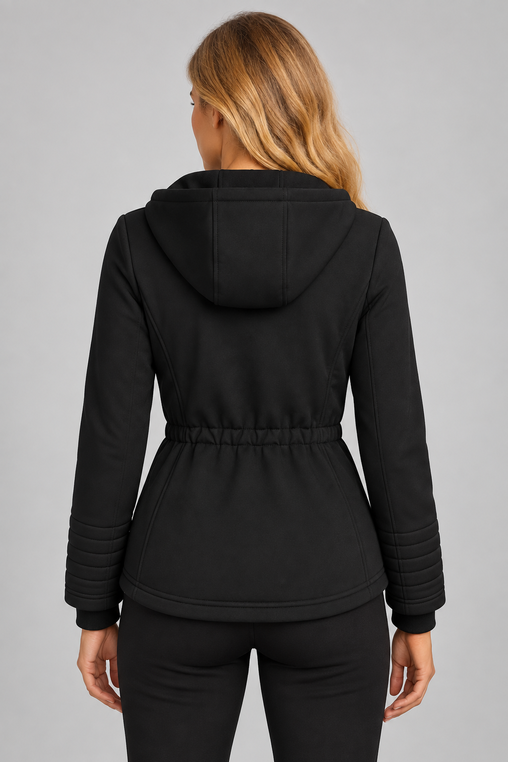 Orly Quilted Jacket With Drawstring Waist - Style 262207S