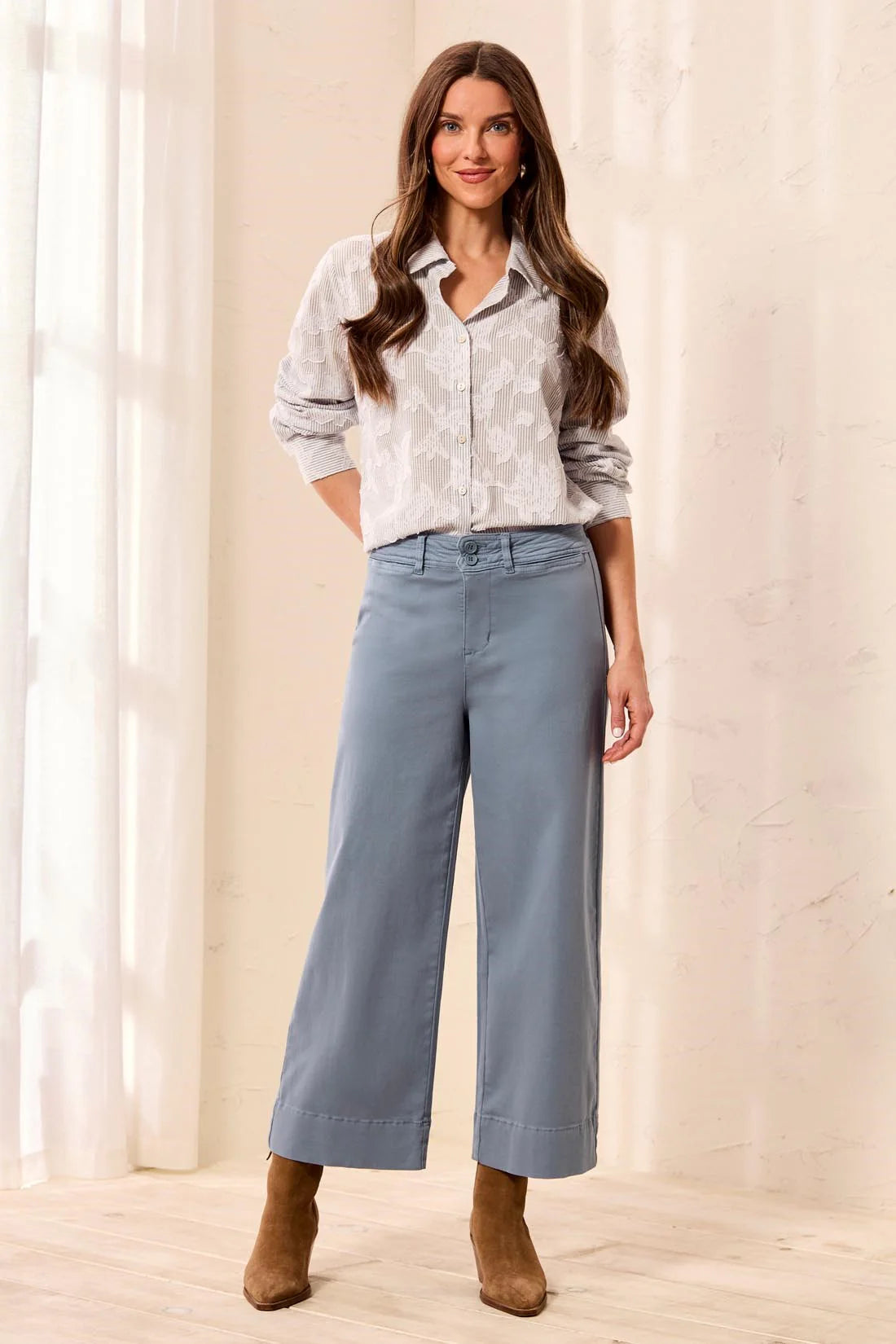 Comfort Stretch High Rise Palazzo Pants