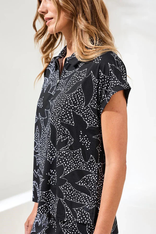 Zip-Front Dolman Top