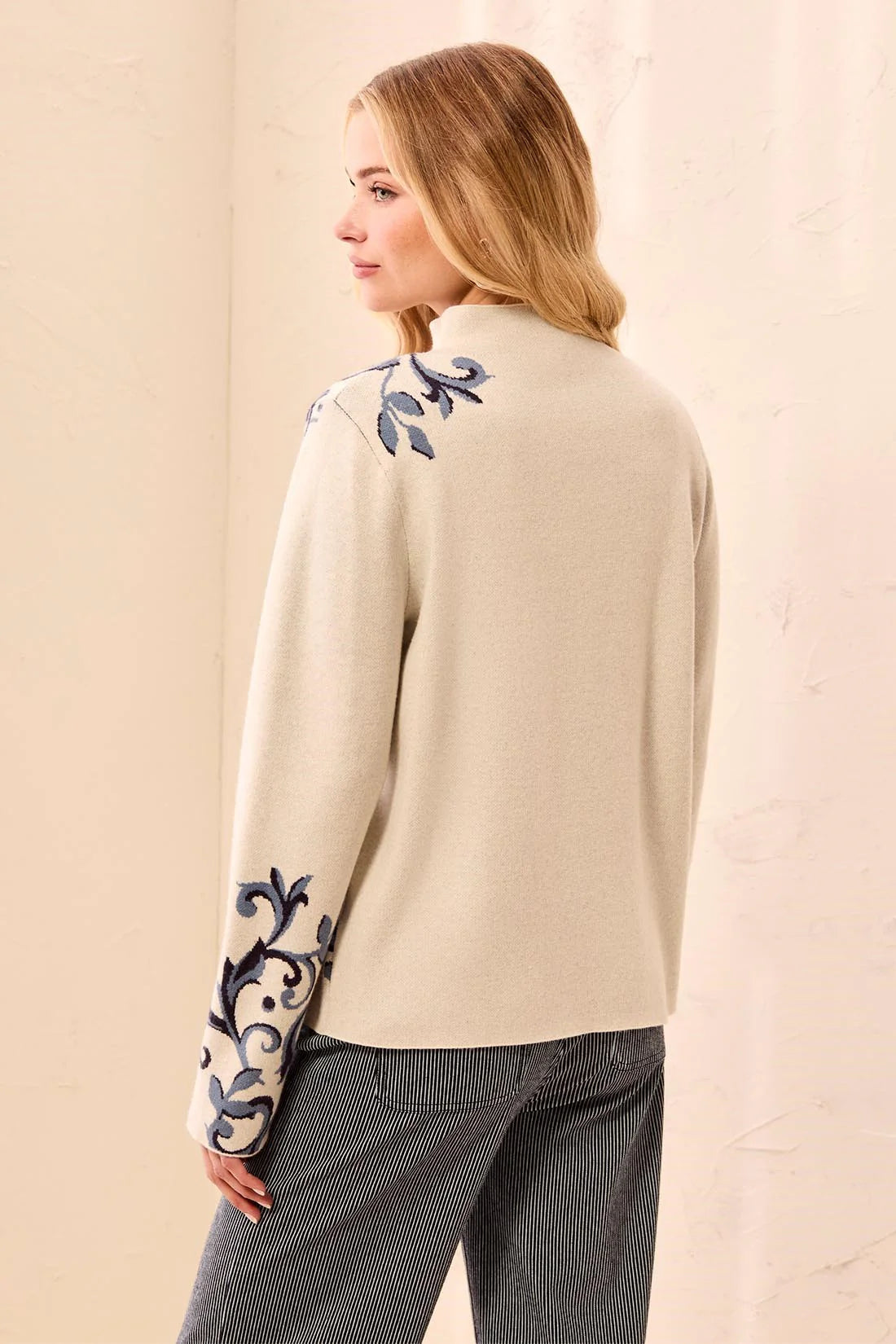Long Sleeve Funnel Neck Sweater