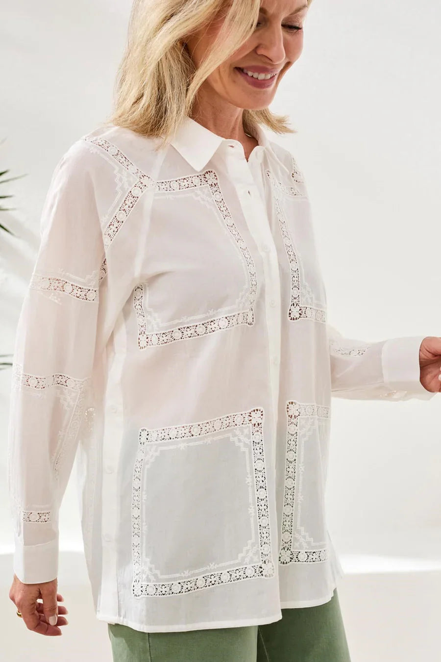 Smocked Frill Maxi Top