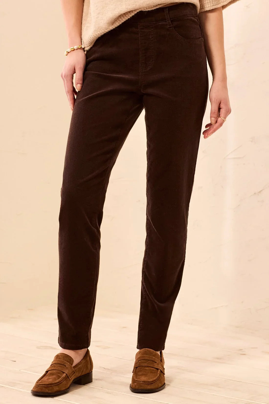 Tribal Micro Cord Audrey Pull-On Slim Jeans - Style 5580O-4989