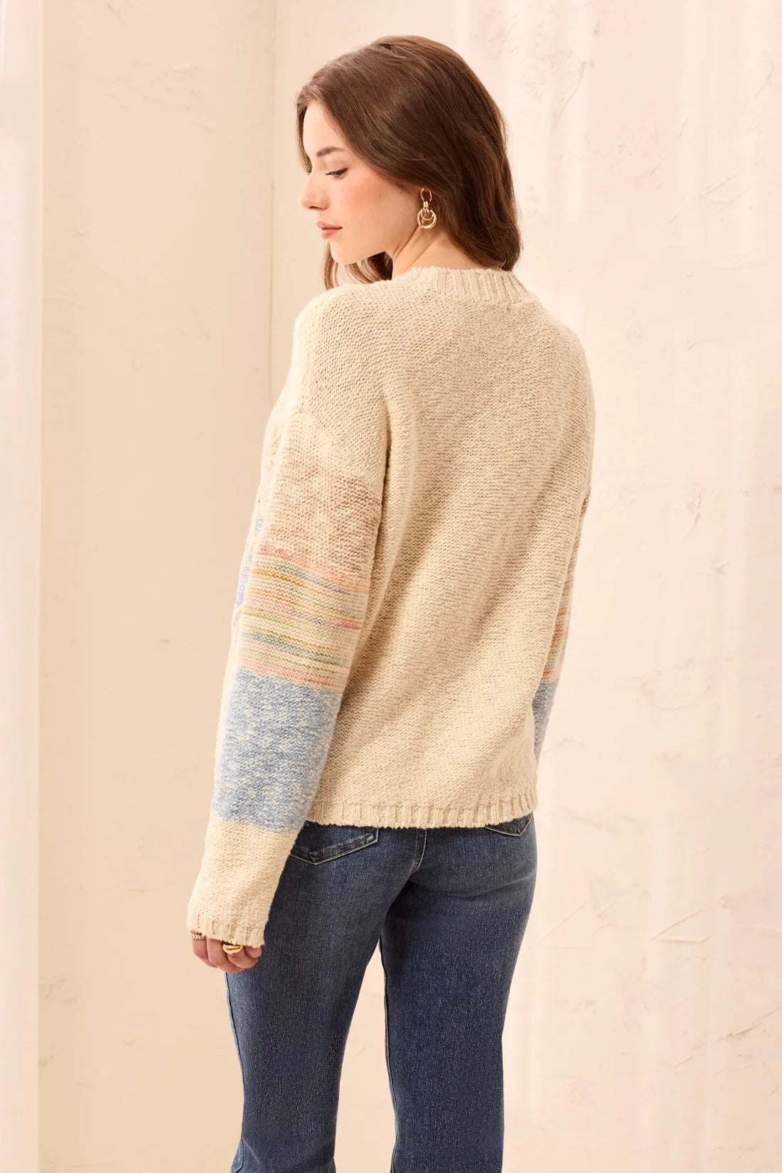 Crew Neck Embroidered Sweater