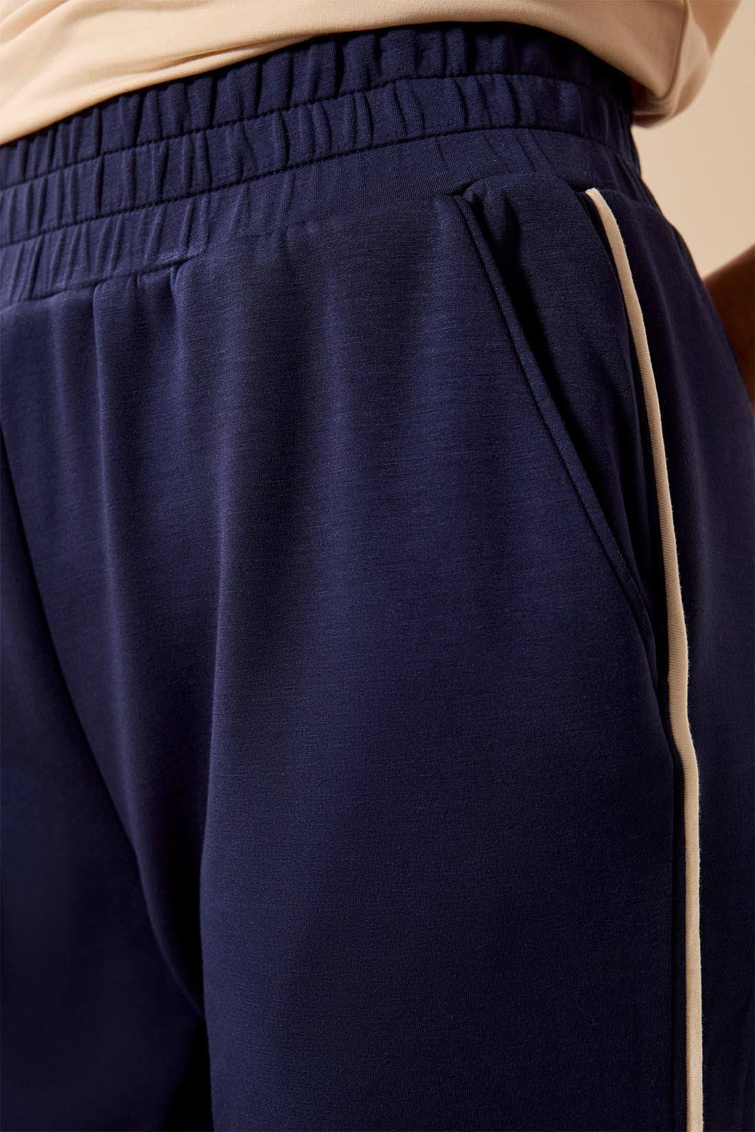 Tribal Jogger Pants With Contrast Piping - Style 3147O-3390